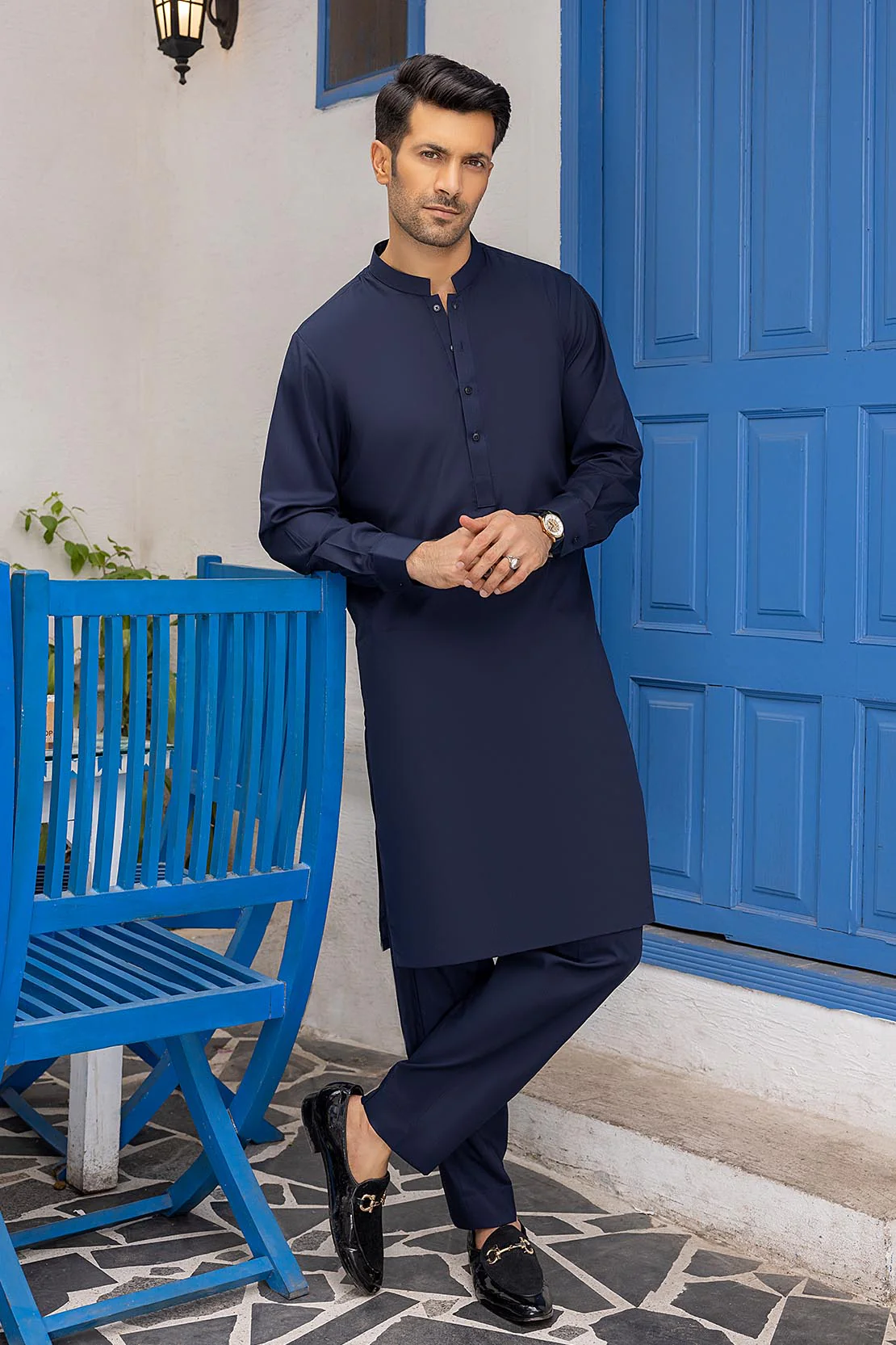 CM-1517 Suit Navy Blue - Image 4