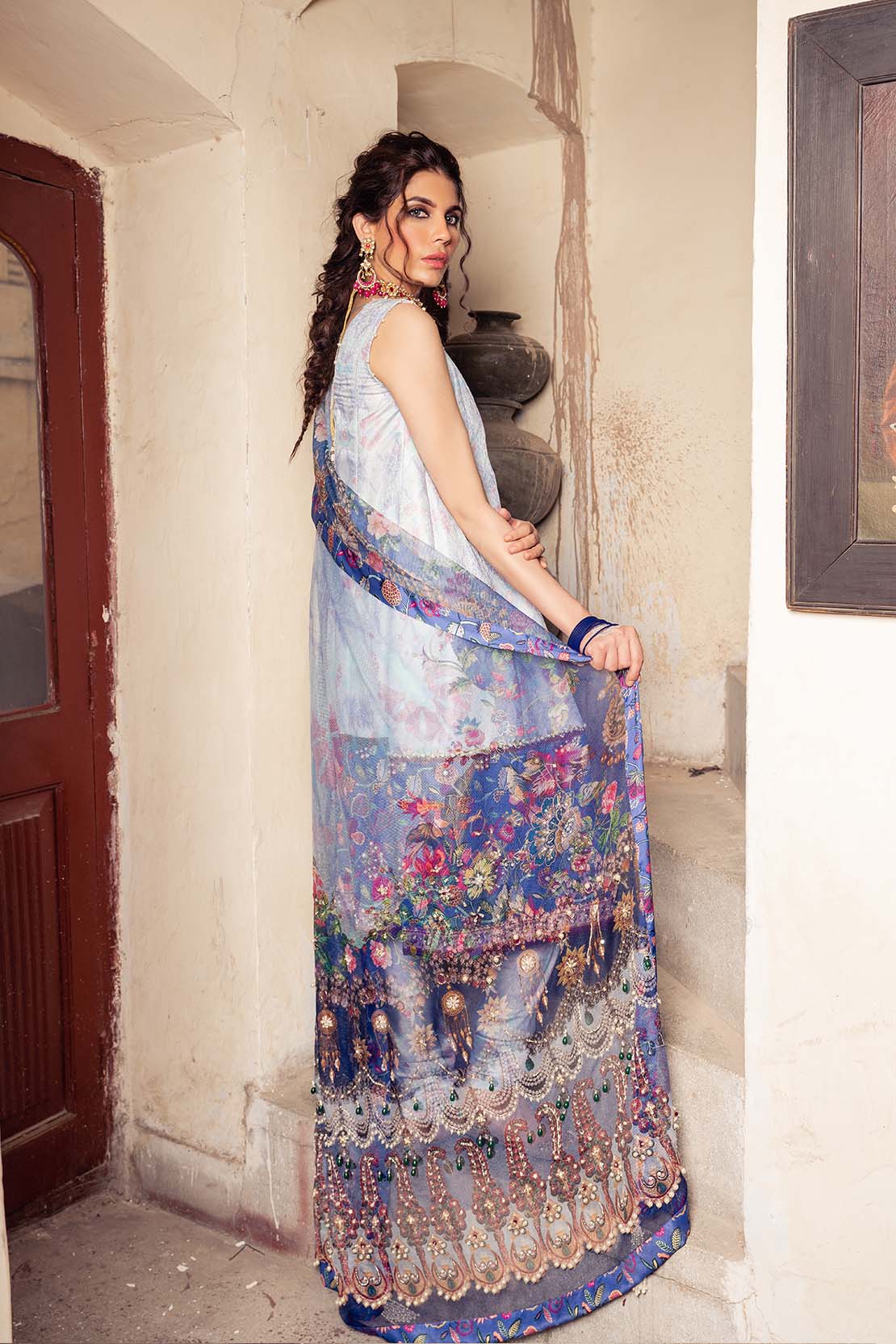 Embroidered Shirt & Shawl - Image 2