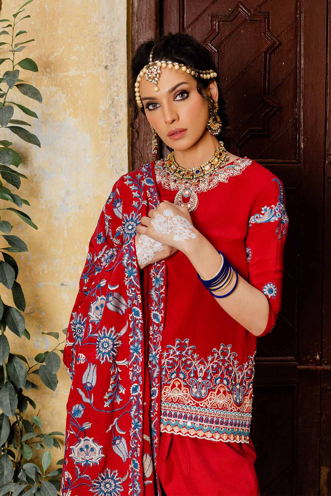 Printed Shirt & Shawl - Image 5