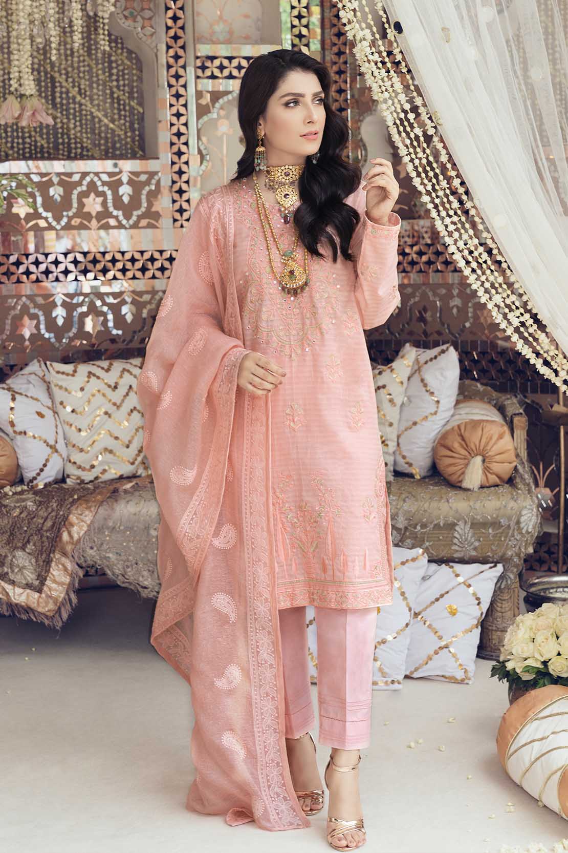 Embroidered Shirt & Dupatta