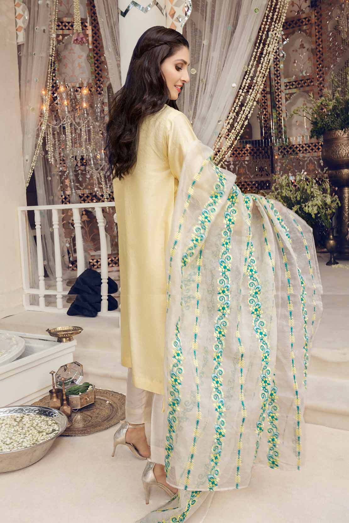 Embroidered Shirt & Dupatta - Image 2
