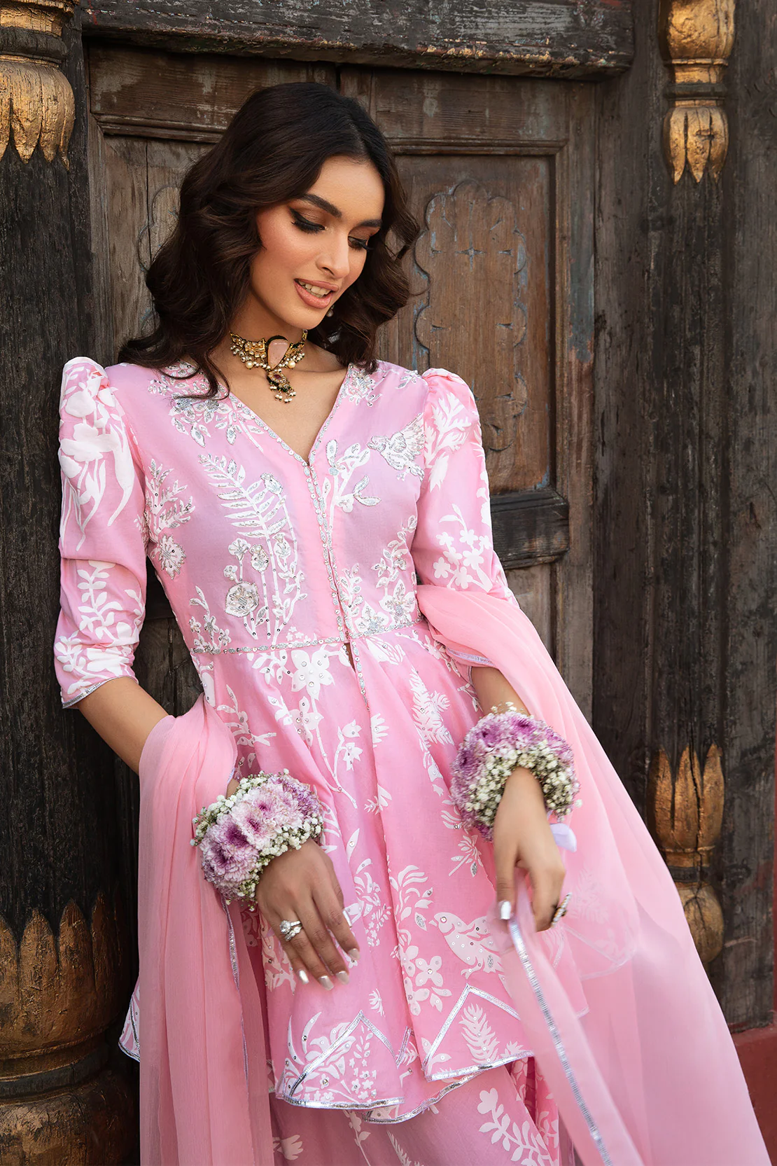 DUSK – 3PC KHADI LAWN WEDDING FESTIVE PRET - Image 10