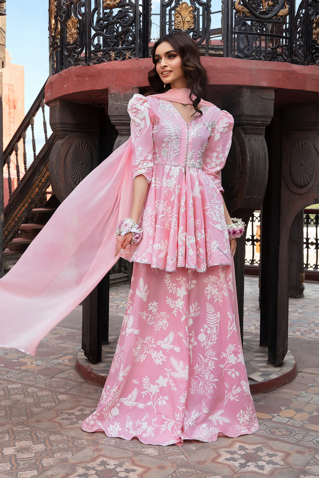 DUSK – 3PC KHADI LAWN WEDDING FESTIVE PRET - Image 2