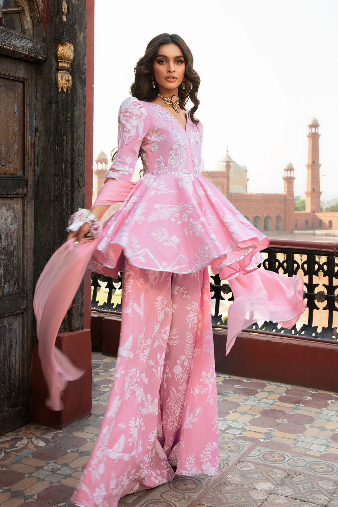 DUSK – 3PC KHADI LAWN WEDDING FESTIVE PRET - Image 3