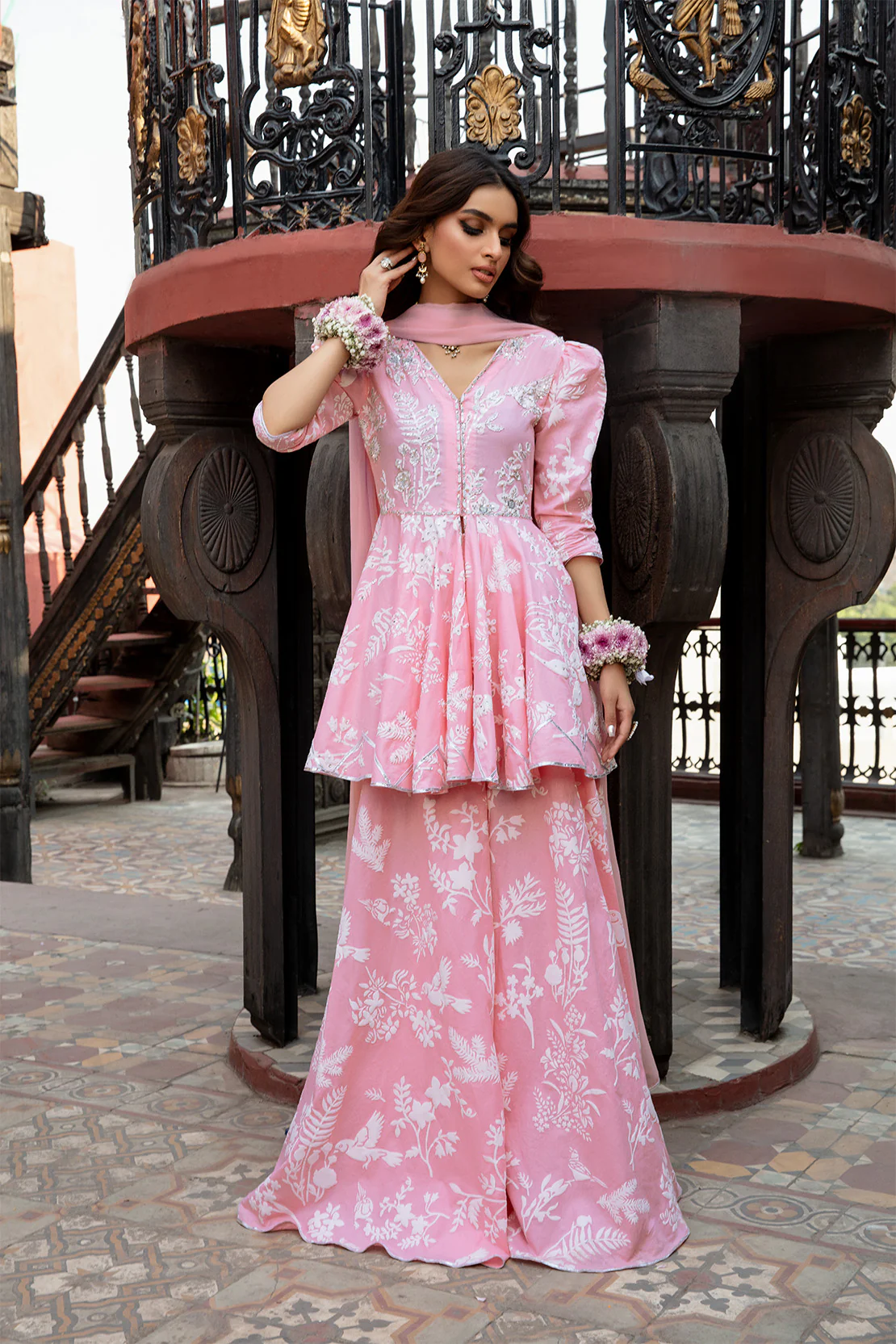DUSK – 3PC KHADI LAWN WEDDING FESTIVE PRET - Image 4