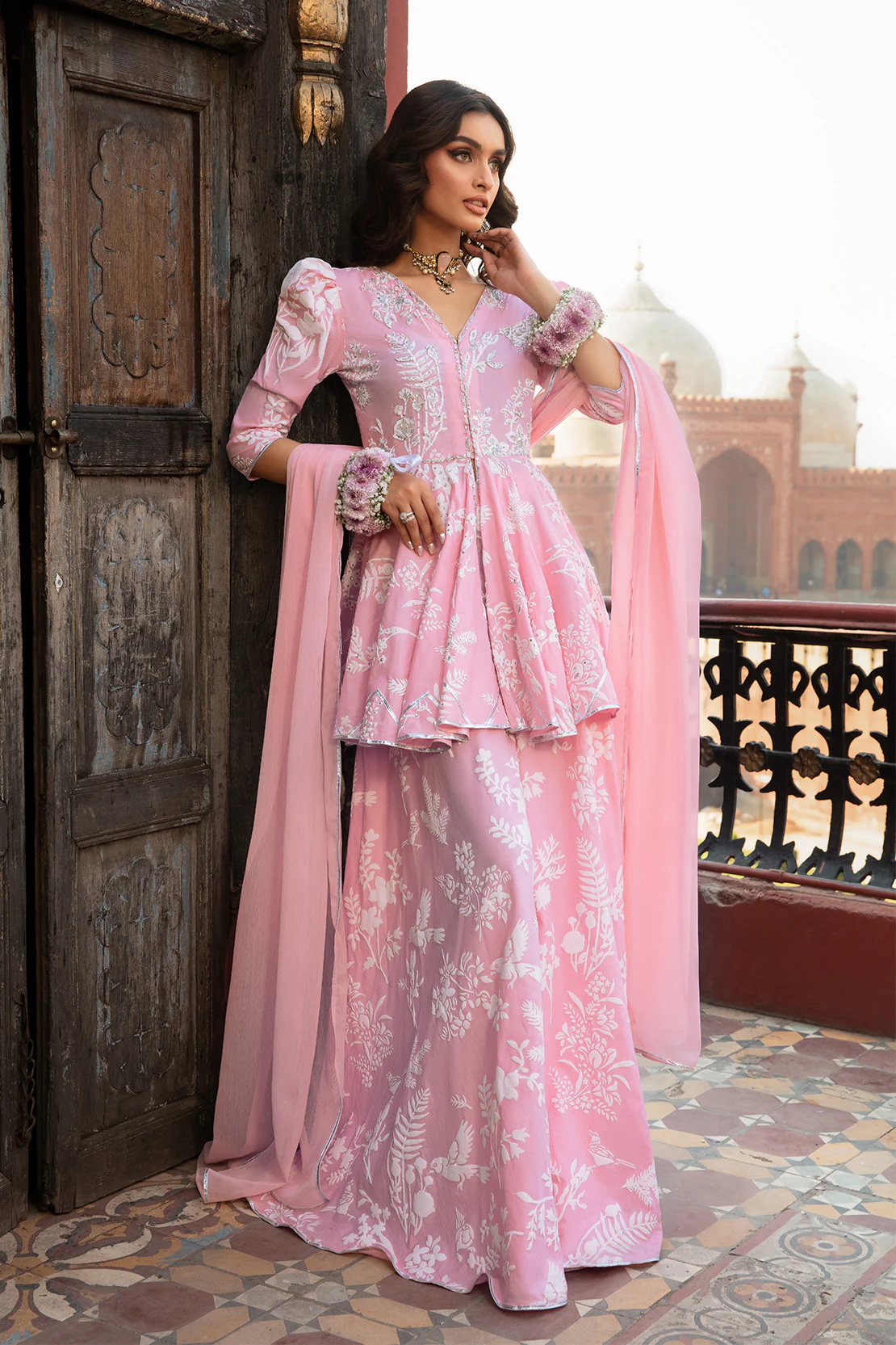 DUSK – 3PC KHADI LAWN WEDDING FESTIVE PRET - Image 8