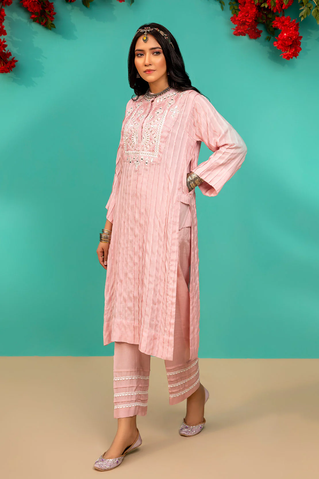 D522 PLEATED KURTI