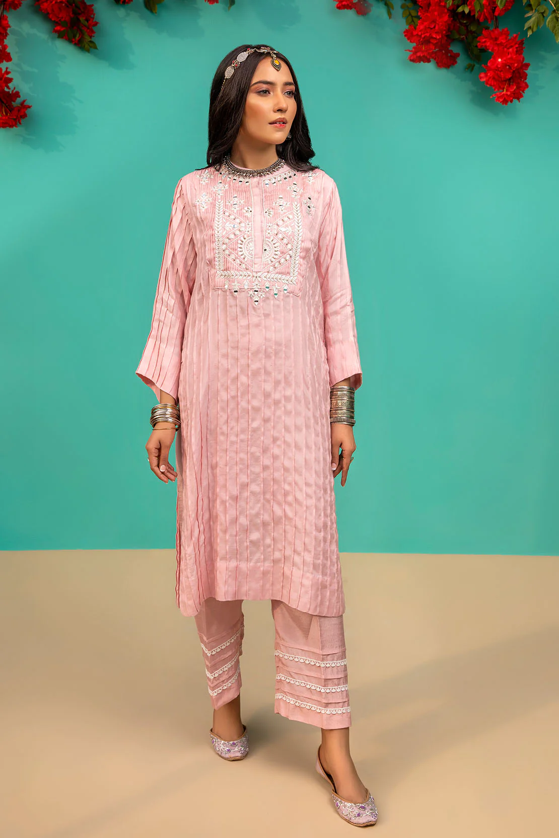 D522 PLEATED KURTI - Image 3