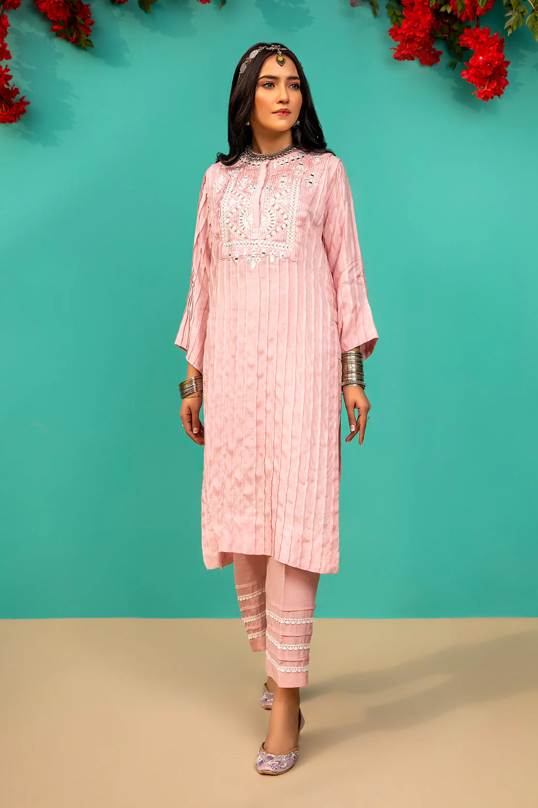 D522 PLEATED KURTI - Image 4