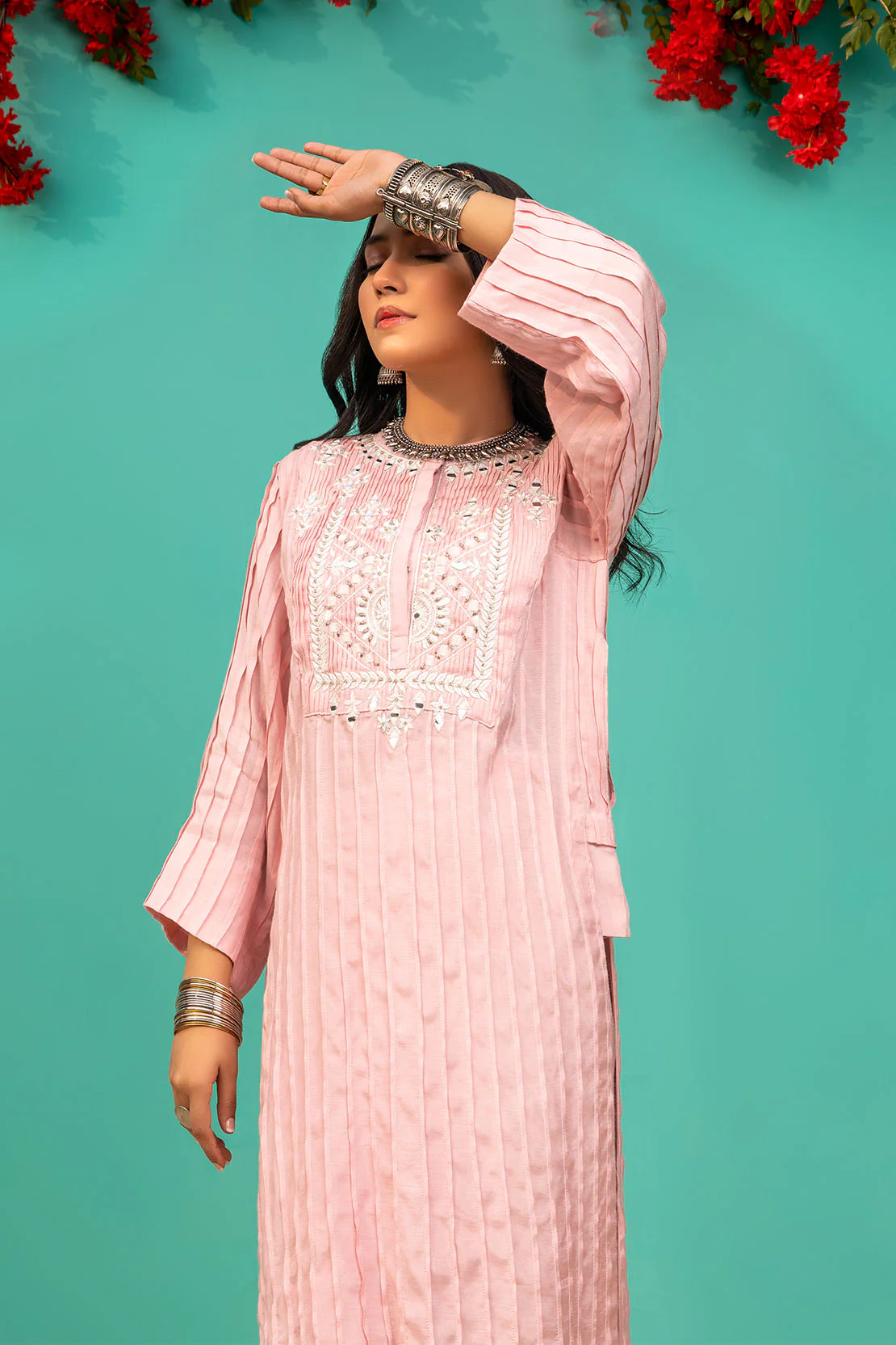 D522 PLEATED KURTI - Image 5