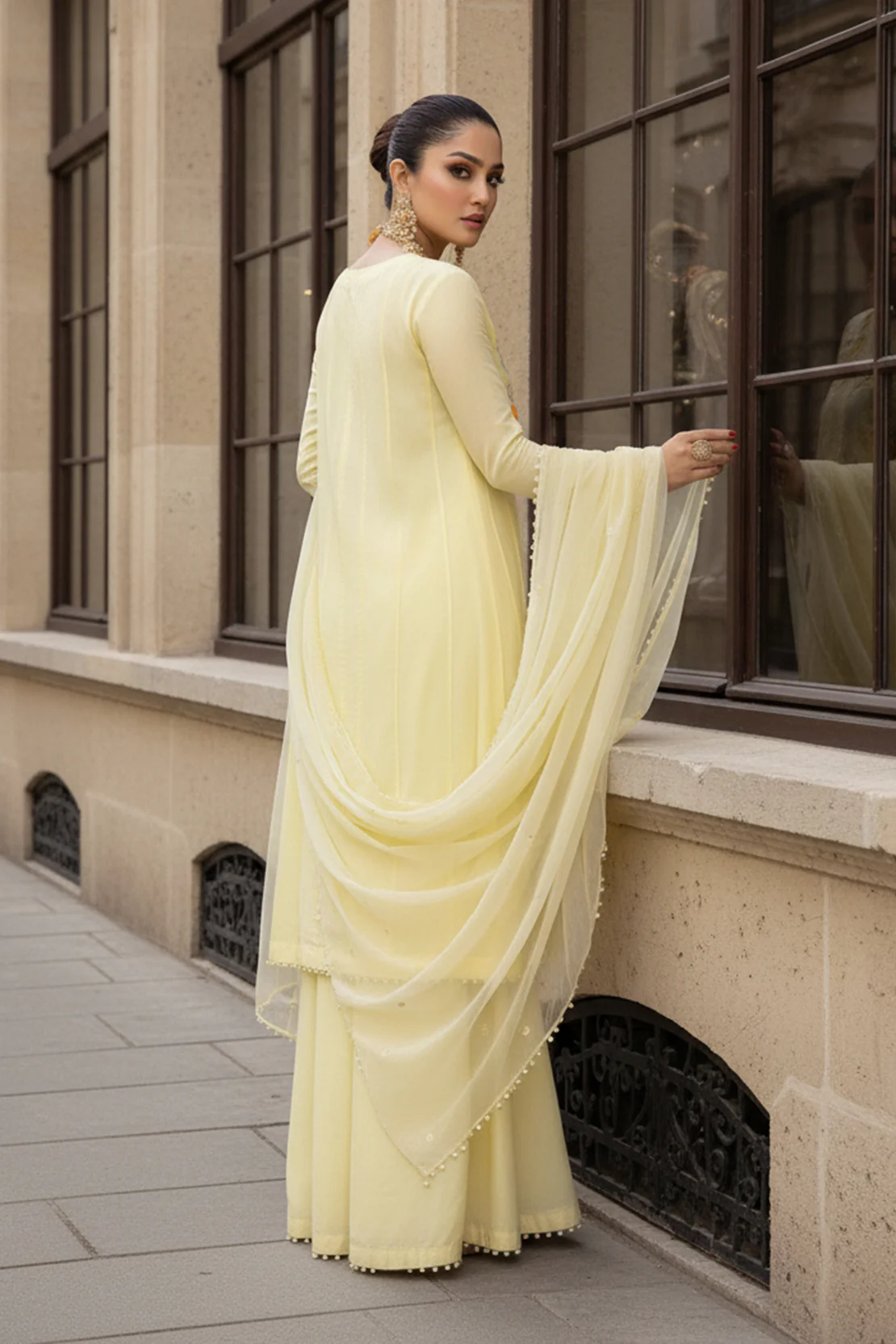 D563 Yellow - 2PC LUXURY PRET - Image 5