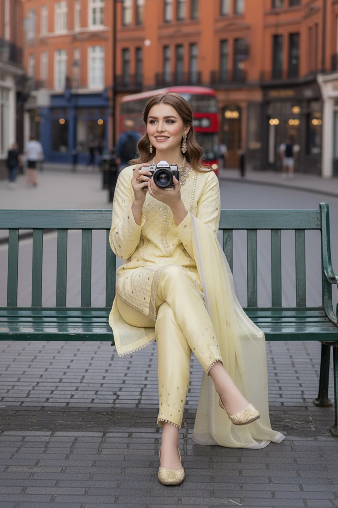 Embellished Cotton Suit - 2PC LUXURY PRET - Image 4