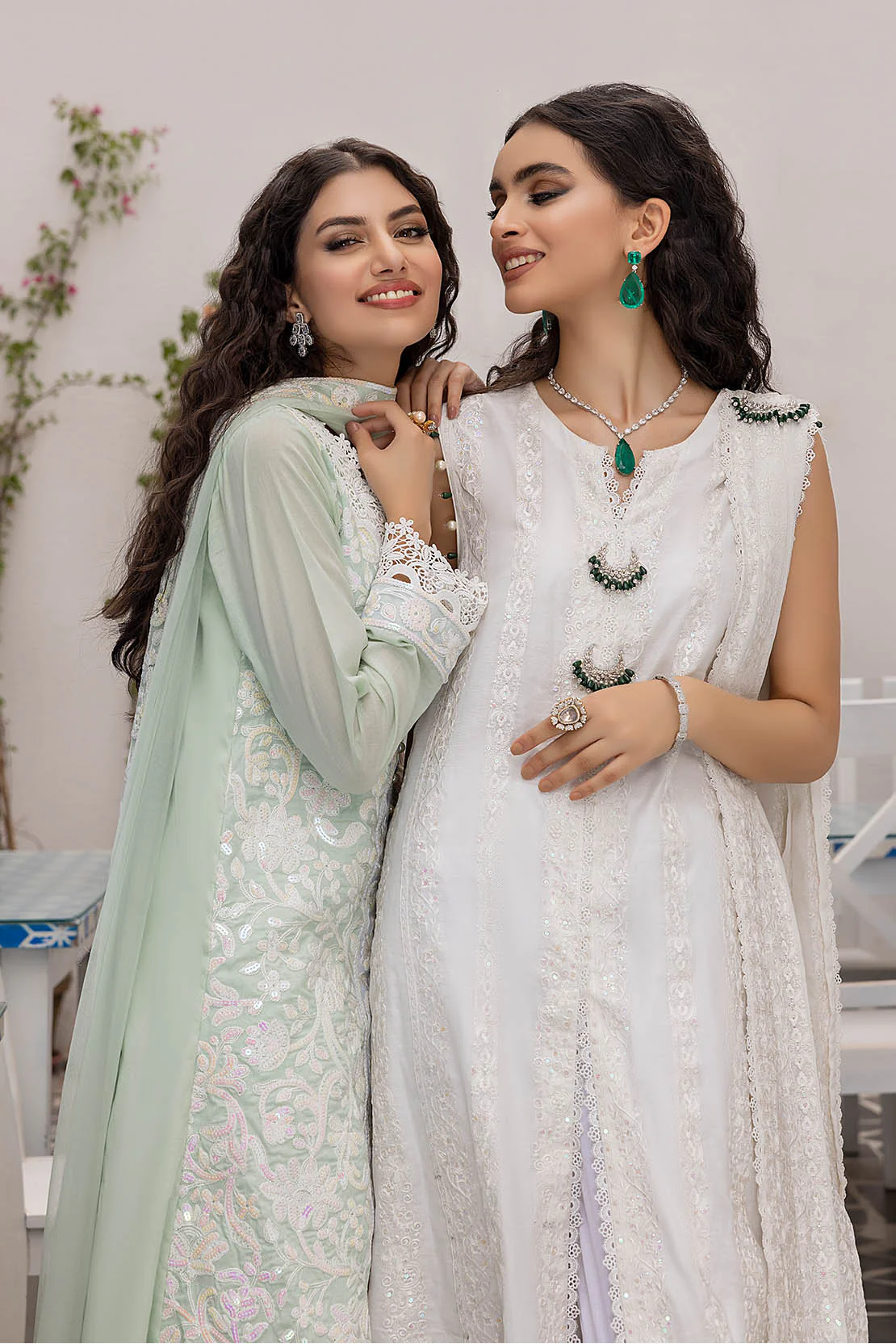 Embroidered Cotton Suit - Image 6
