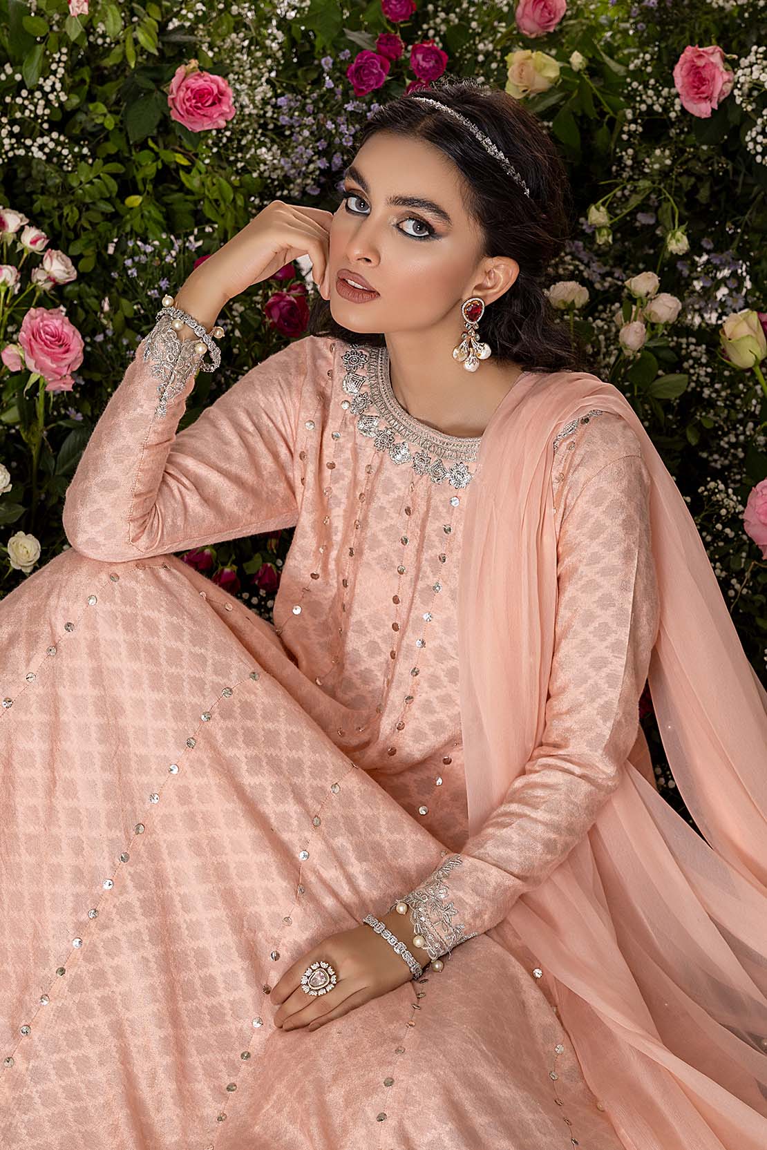 Embroidered Cotton Suit - Image 5