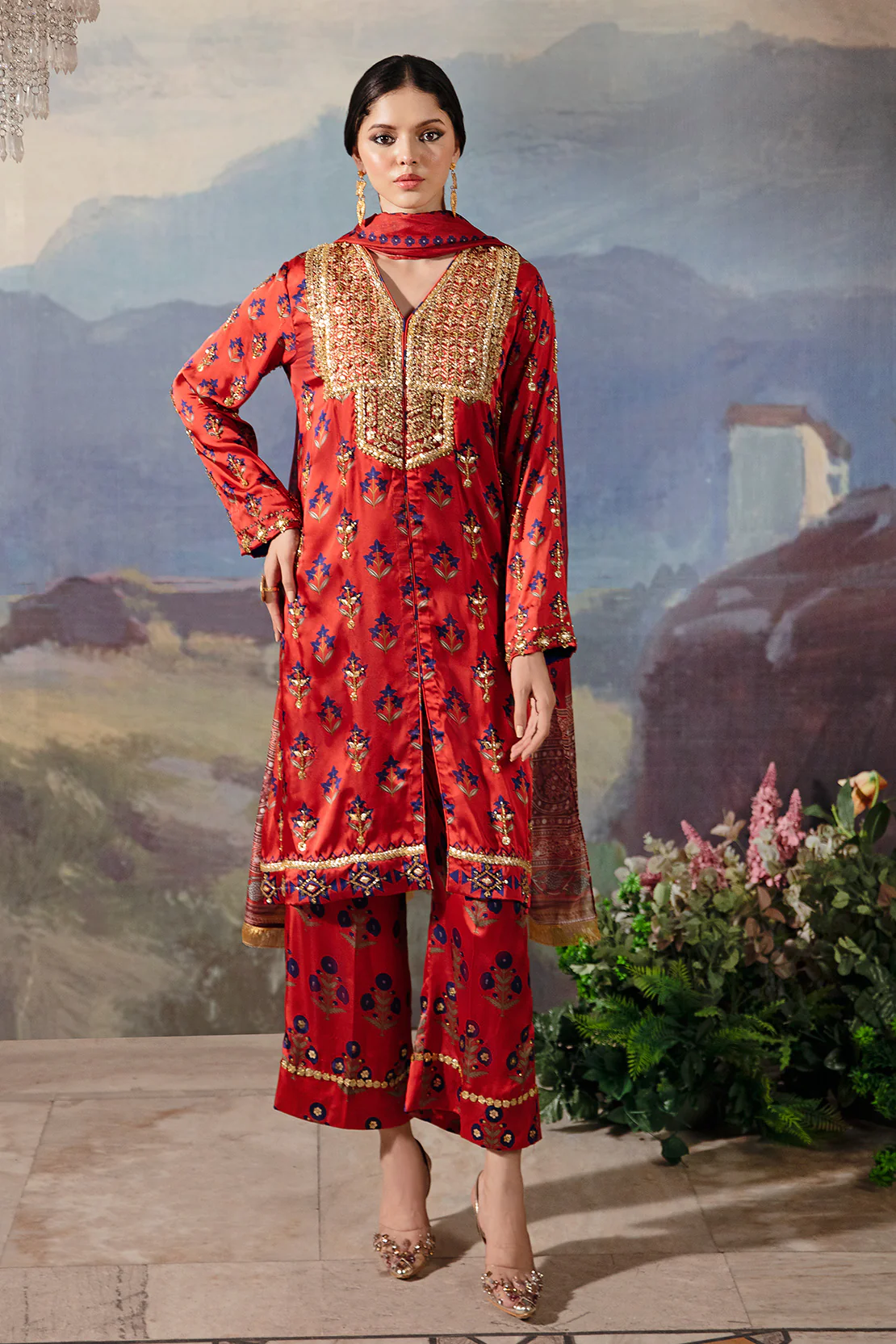 Jhilmil Kurta Izaar Set - Image 3
