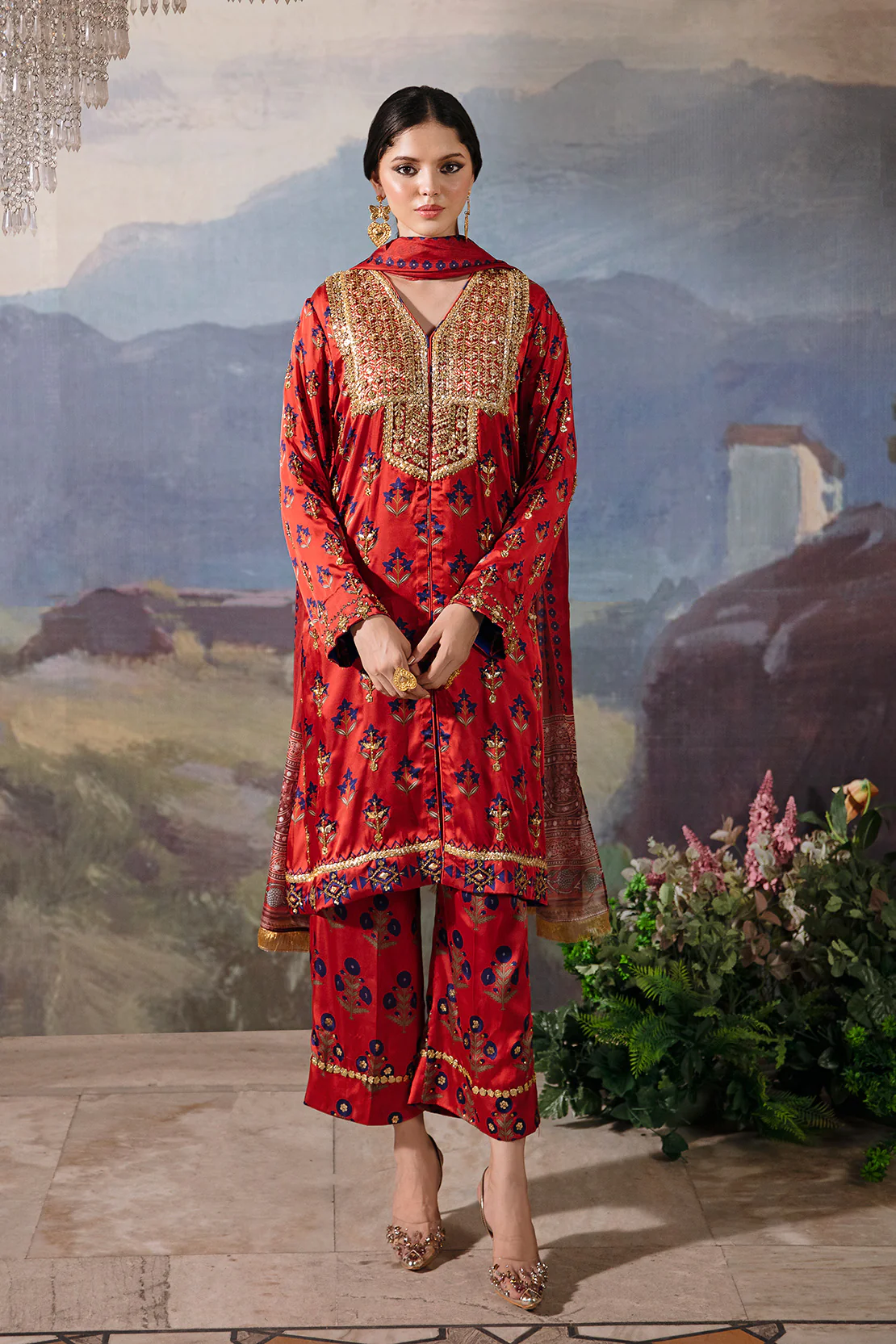 Jhilmil Kurta Izaar Set - Image 5