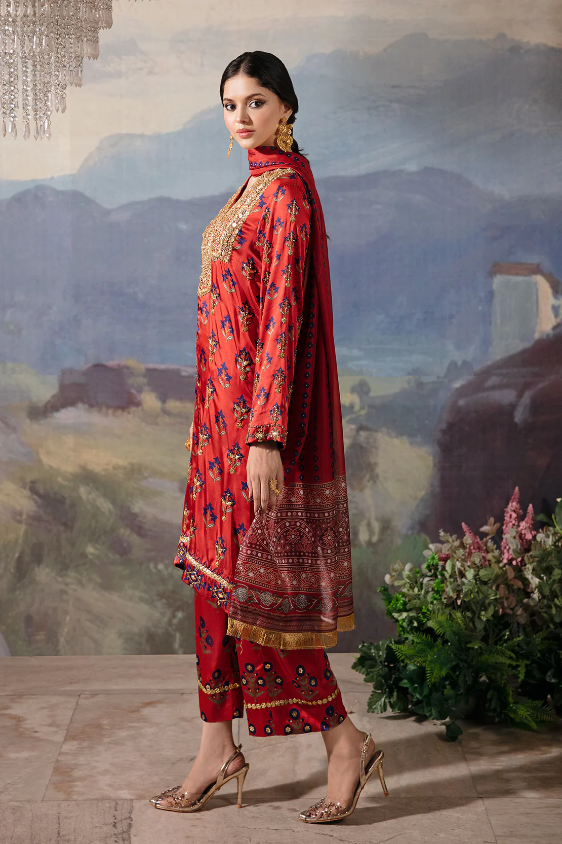 Jhilmil Kurta Izaar Set - Image 6
