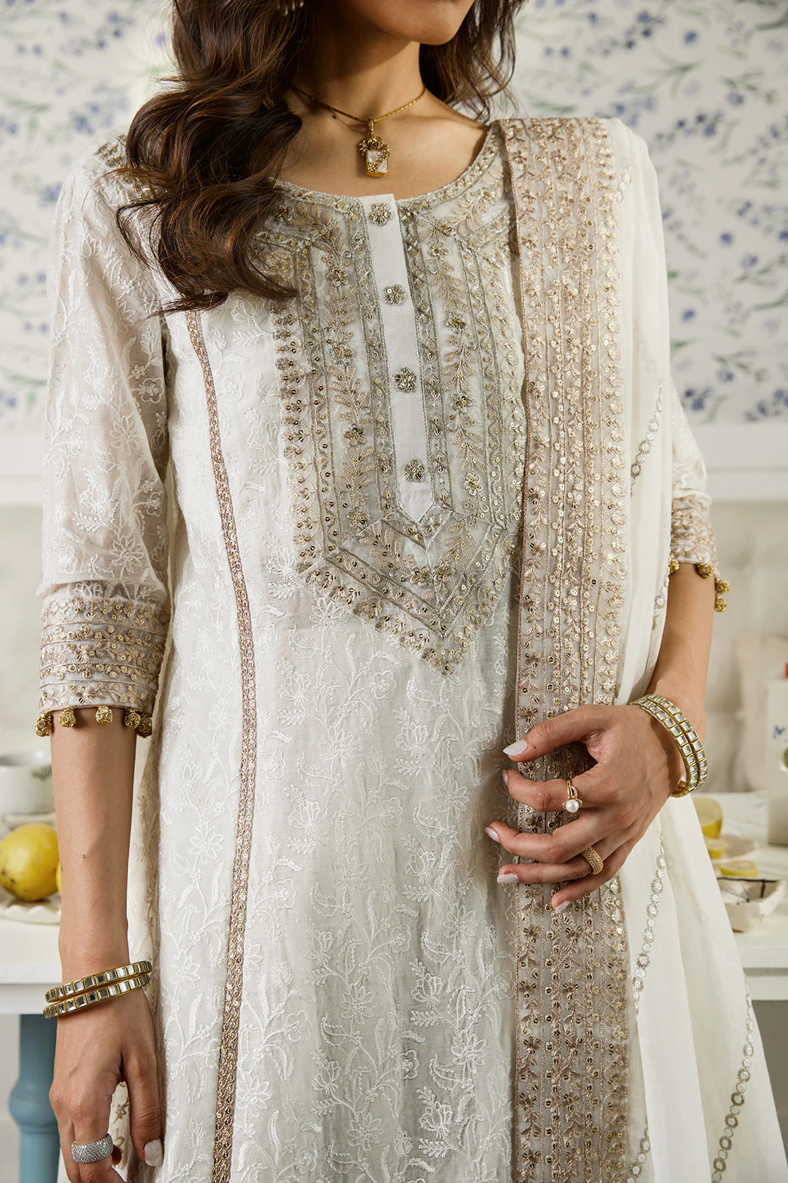 CHANDANI – 3PC PAPER COTTON & LAWN LUXURY PRET - Image 7