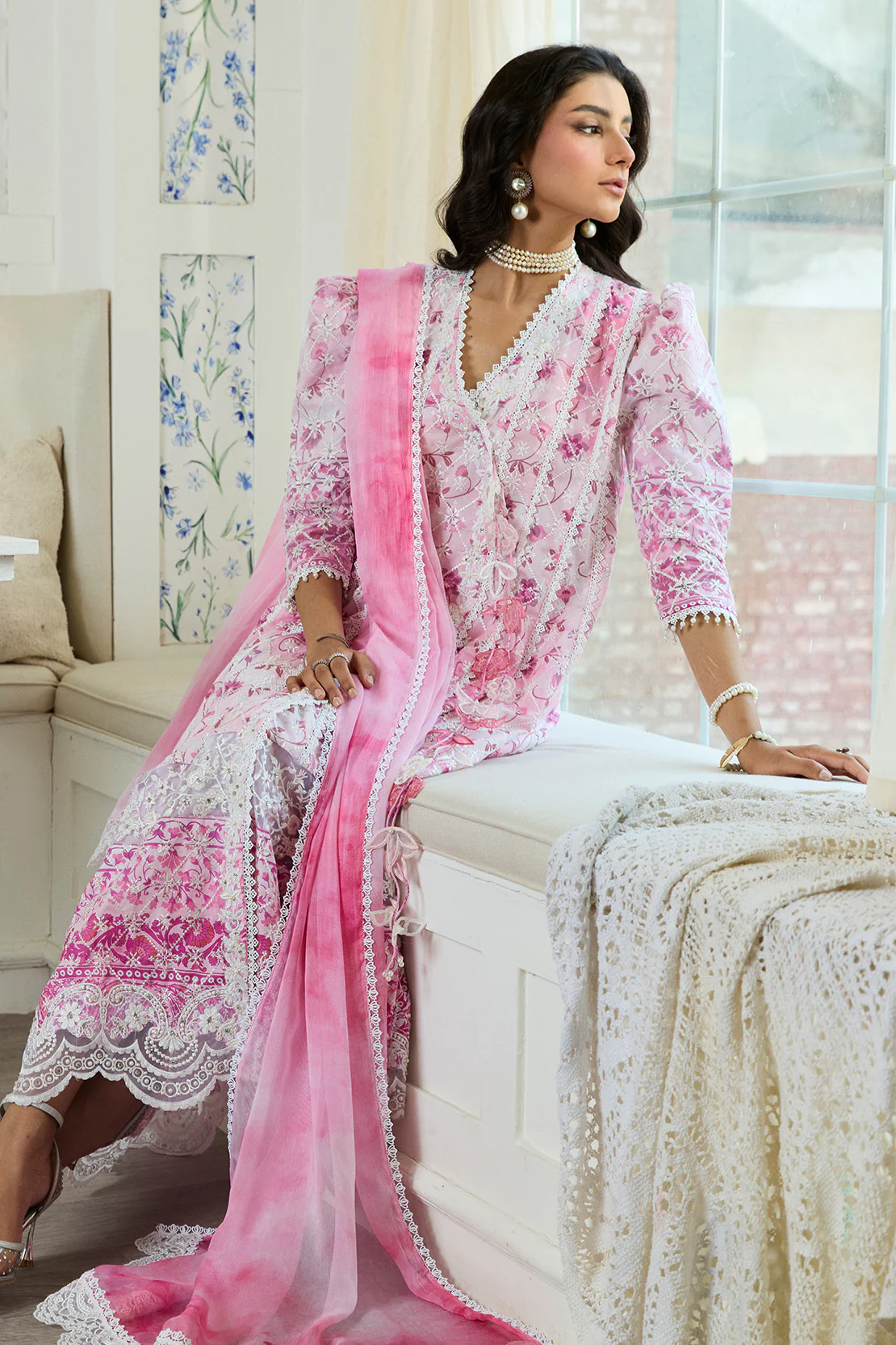 RANGREZ– 2PC LAWN & CHIFFON LUXURY PRET - Image 6