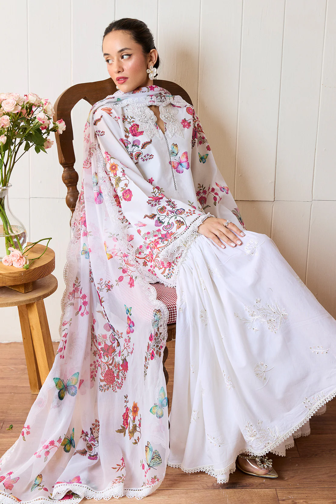 PARIHAN – 3PC LAWN & CHIFFON LUXURY PRET - Image 5