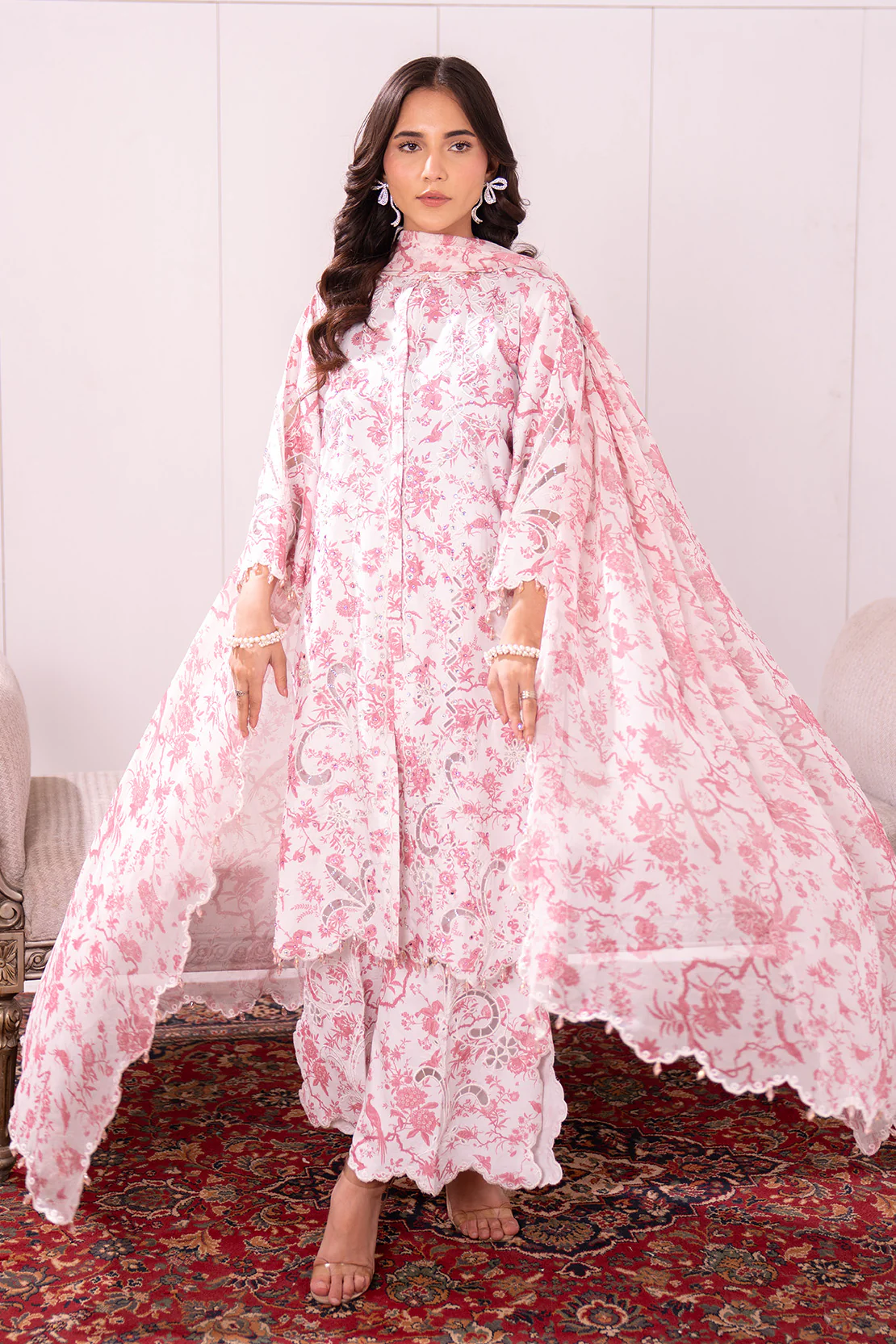 NURA – 3PC LAWN & CHIFFON LUXURY PRET