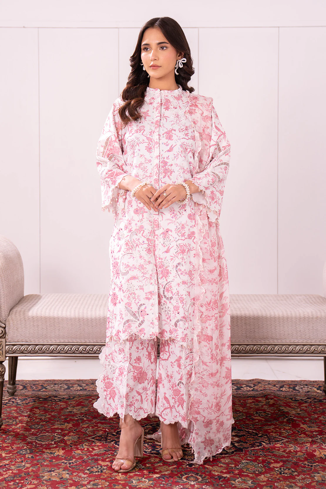 NURA – 3PC LAWN & CHIFFON LUXURY PRET - Image 6