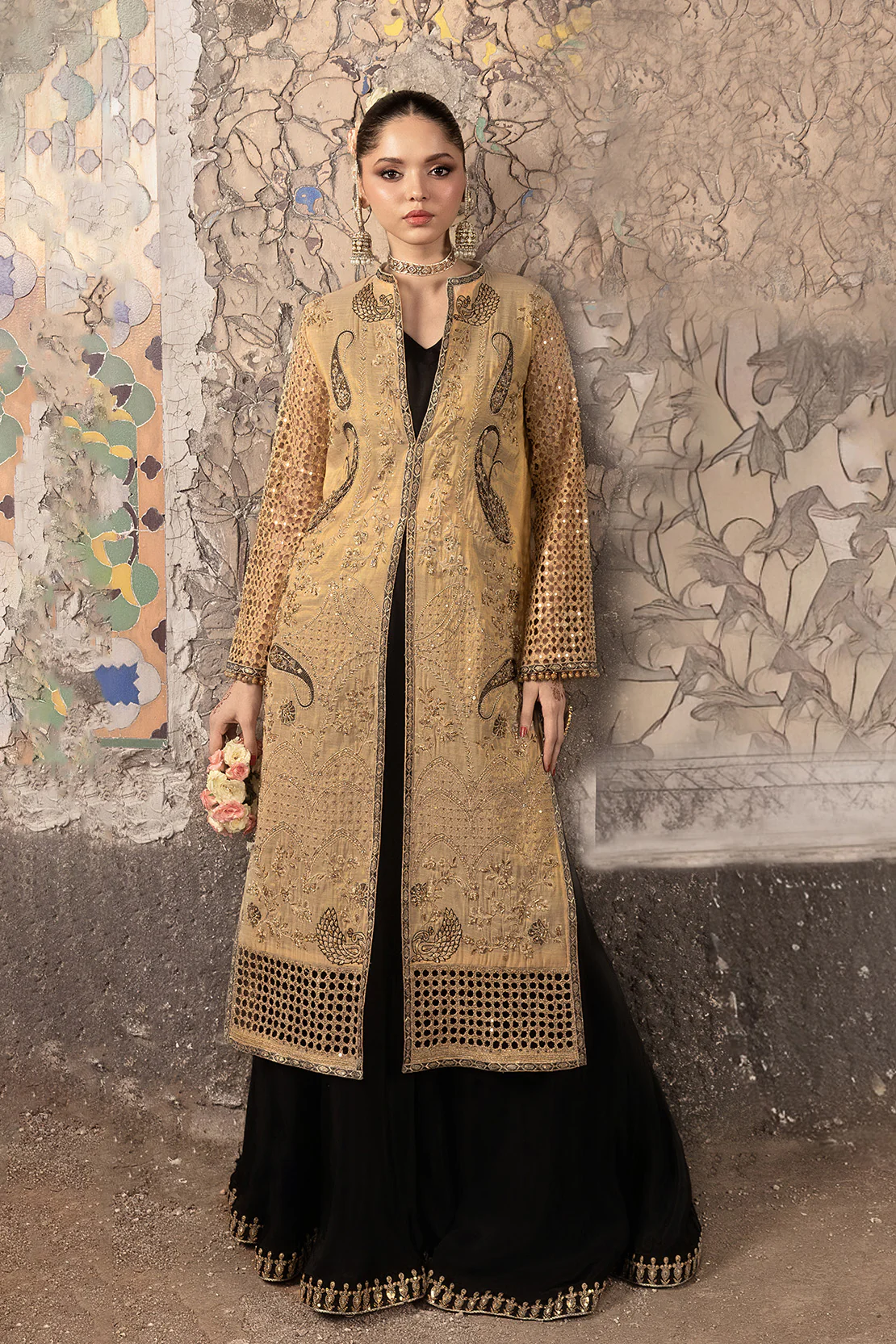 NAQSH –E-KHAS – 3PC ZARI & RAWSILK WEDDING FESTIVE PRET - Image 7