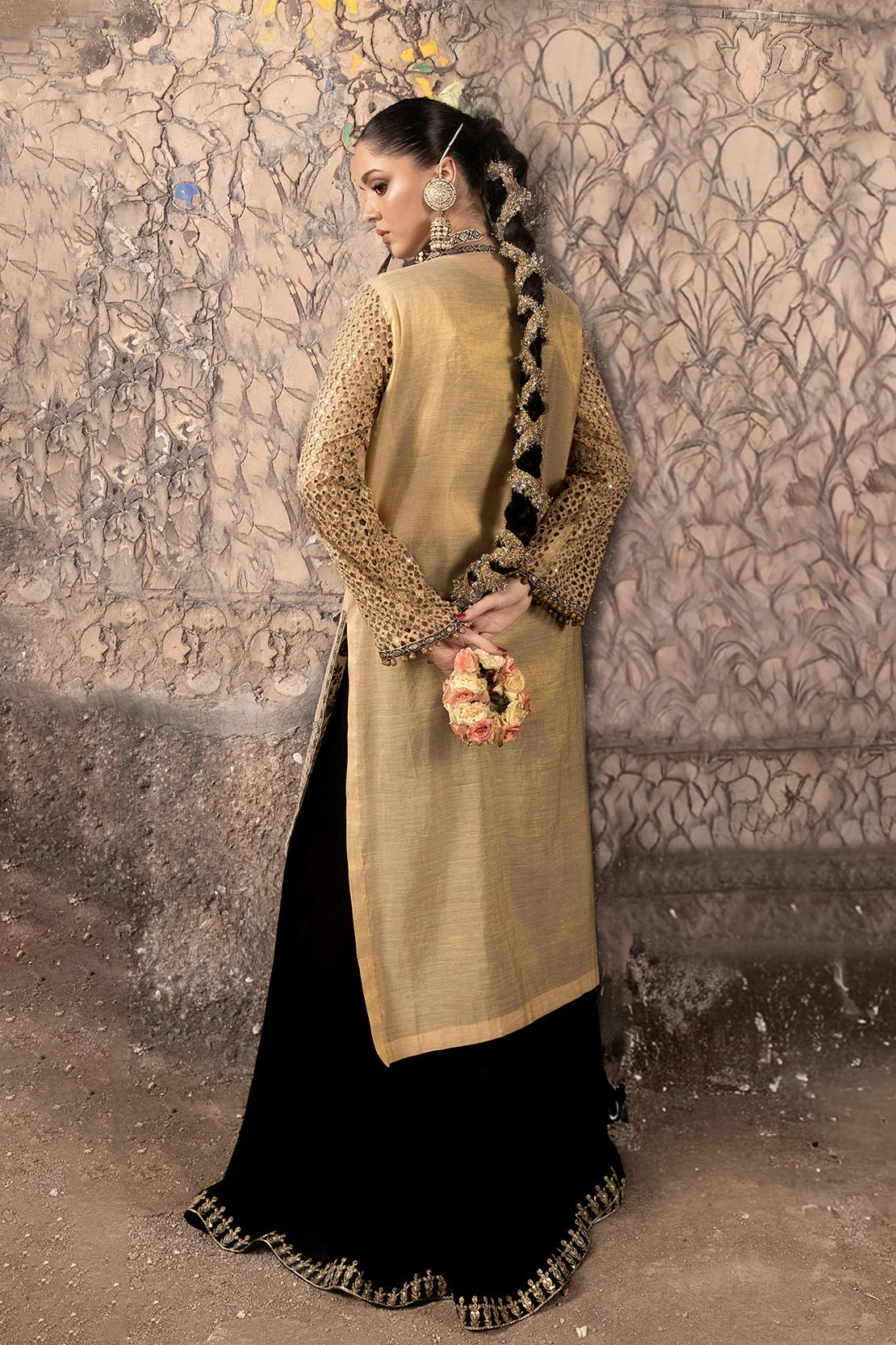 NAQSH –E-KHAS – 3PC ZARI & RAWSILK WEDDING FESTIVE PRET - Image 8
