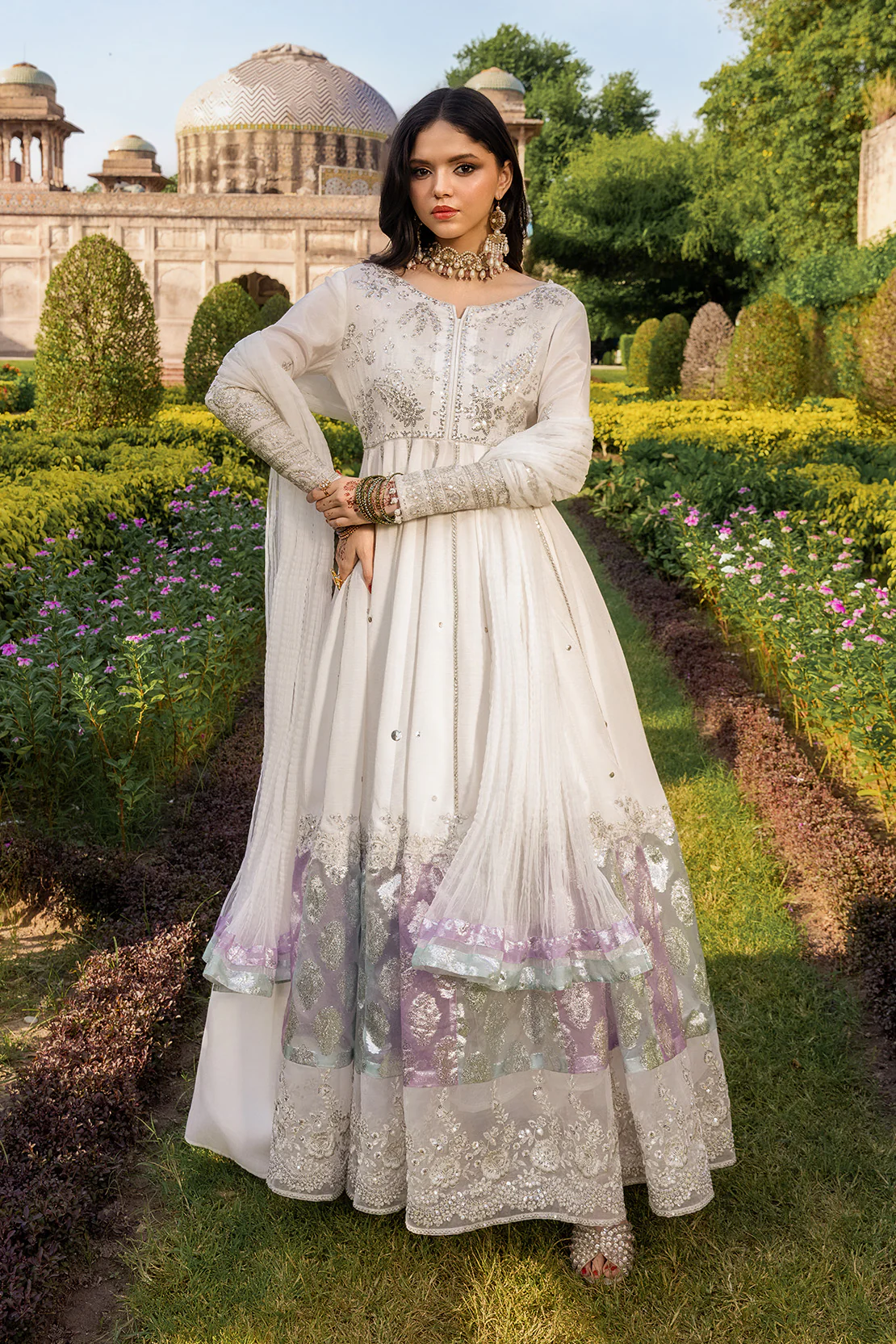 ZEENAT – 2PC RAWSILK & ORGANZA WEDDING FESTIVE PRET - Image 10