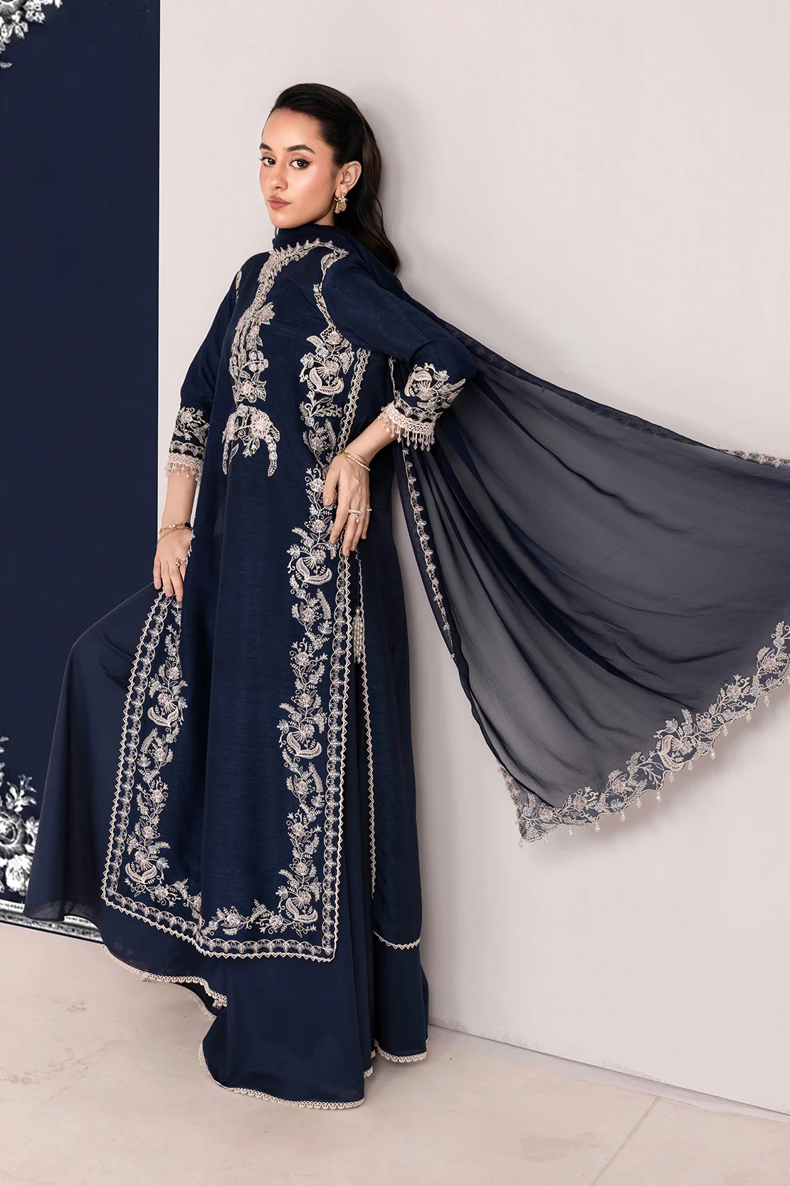 NEELAM – 3PC RAWSILK, CHIFFON & LAWN EID FESTIVE PRET - Image 5