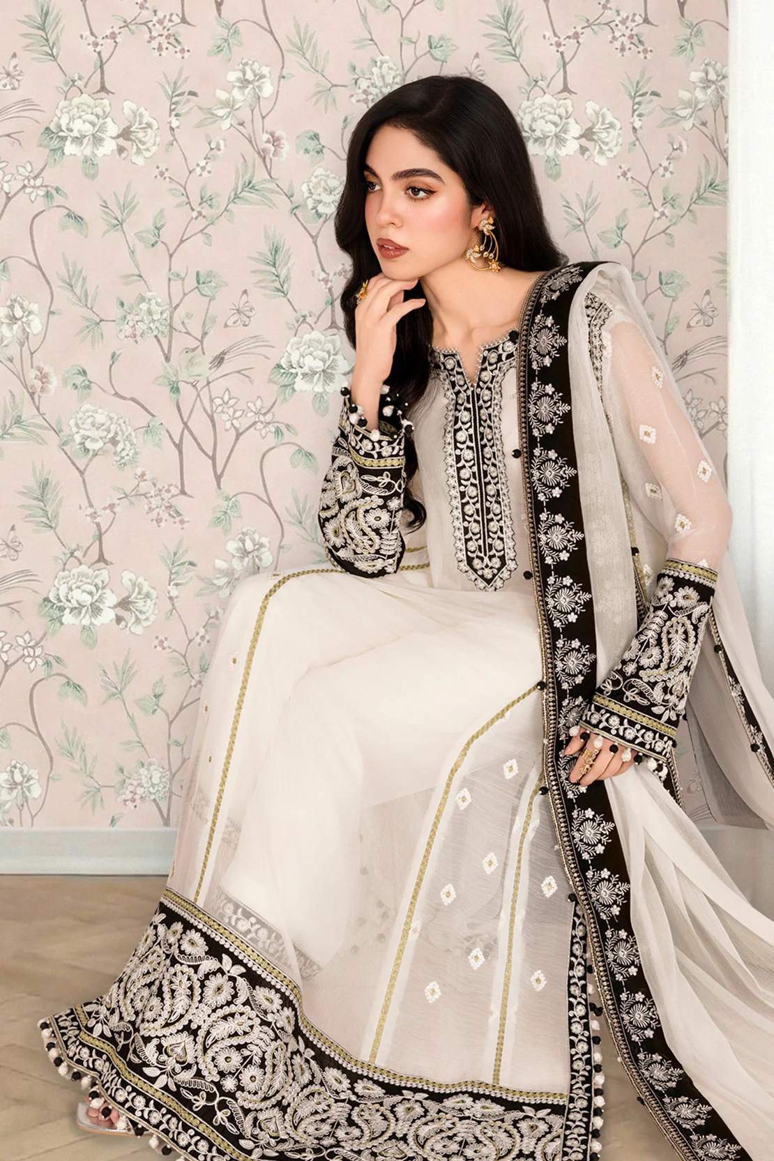 NOOR-E-SAYA – 2PC CHIFFON EID FESTIVE PRET - Image 10