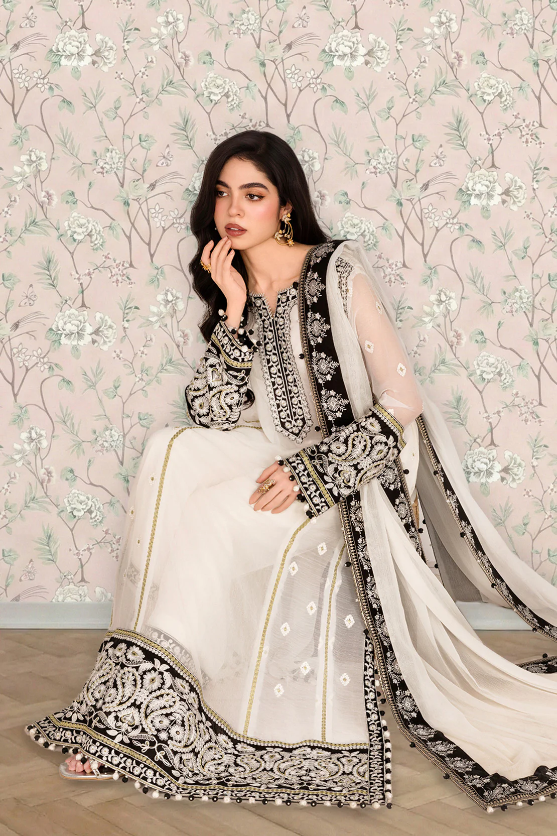 NOOR-E-SAYA – 2PC CHIFFON EID FESTIVE PRET - Image 7