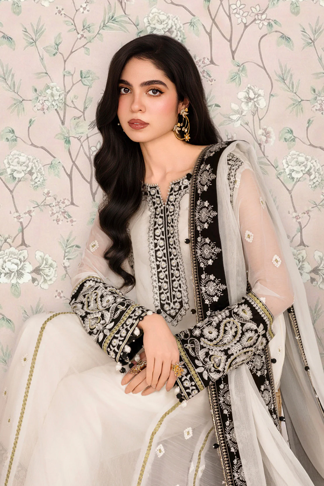 NOOR-E-SAYA – 2PC CHIFFON EID FESTIVE PRET - Image 8