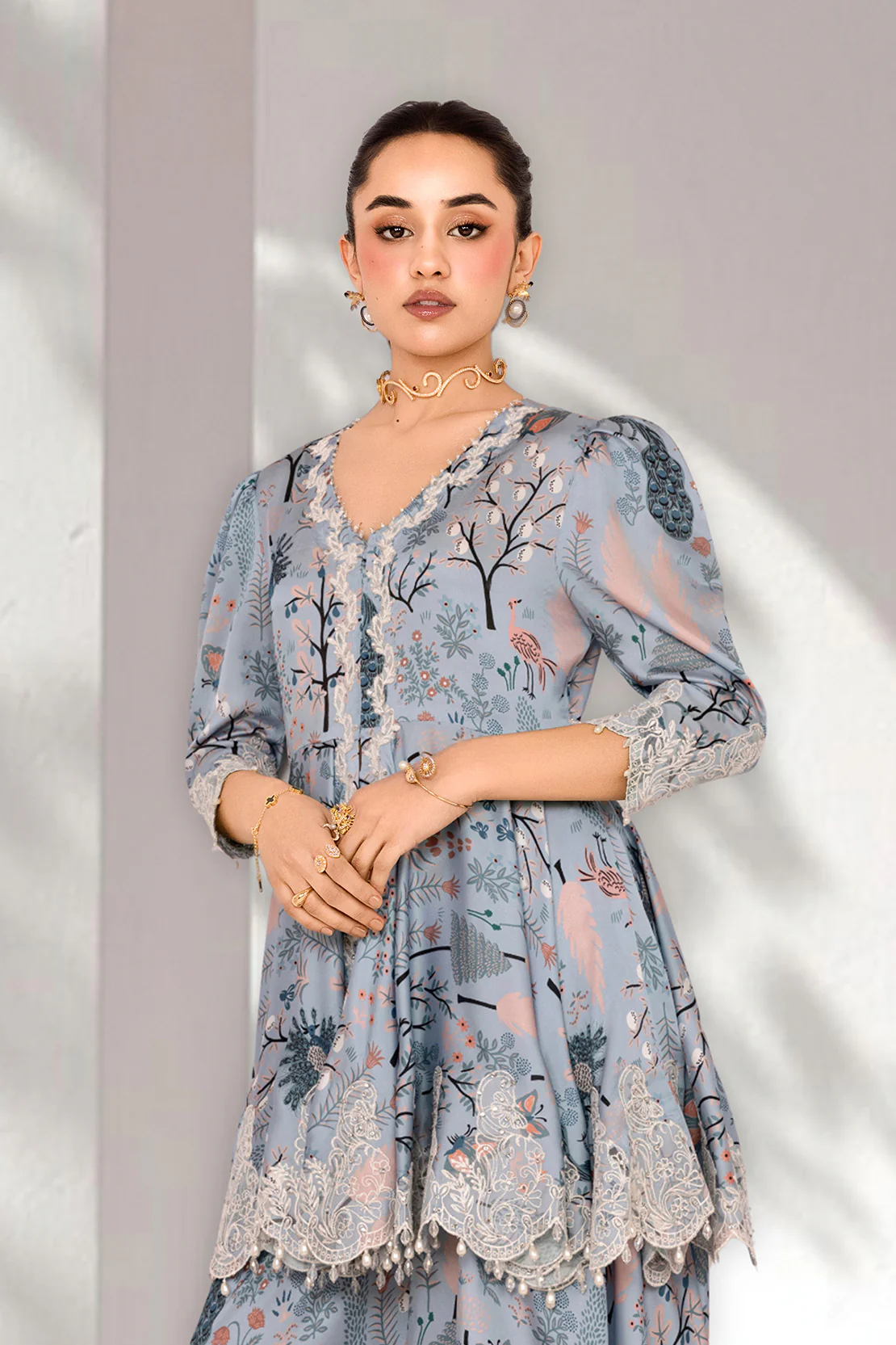 ARZOO – 2PC SHAMOOZ SILK EID FESTIVE PRET - Image 3