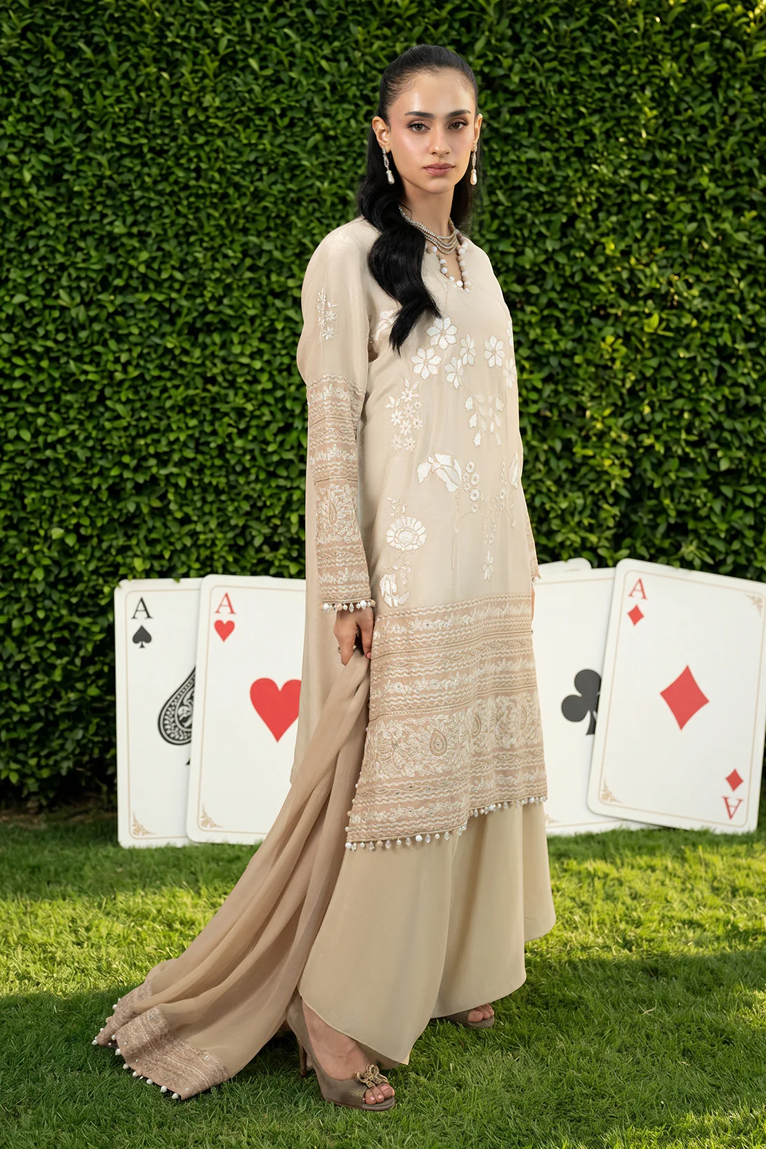 CARAMEL 2PC RAWSILK & CHIFFON EID FESTIVE PRET - Image 3