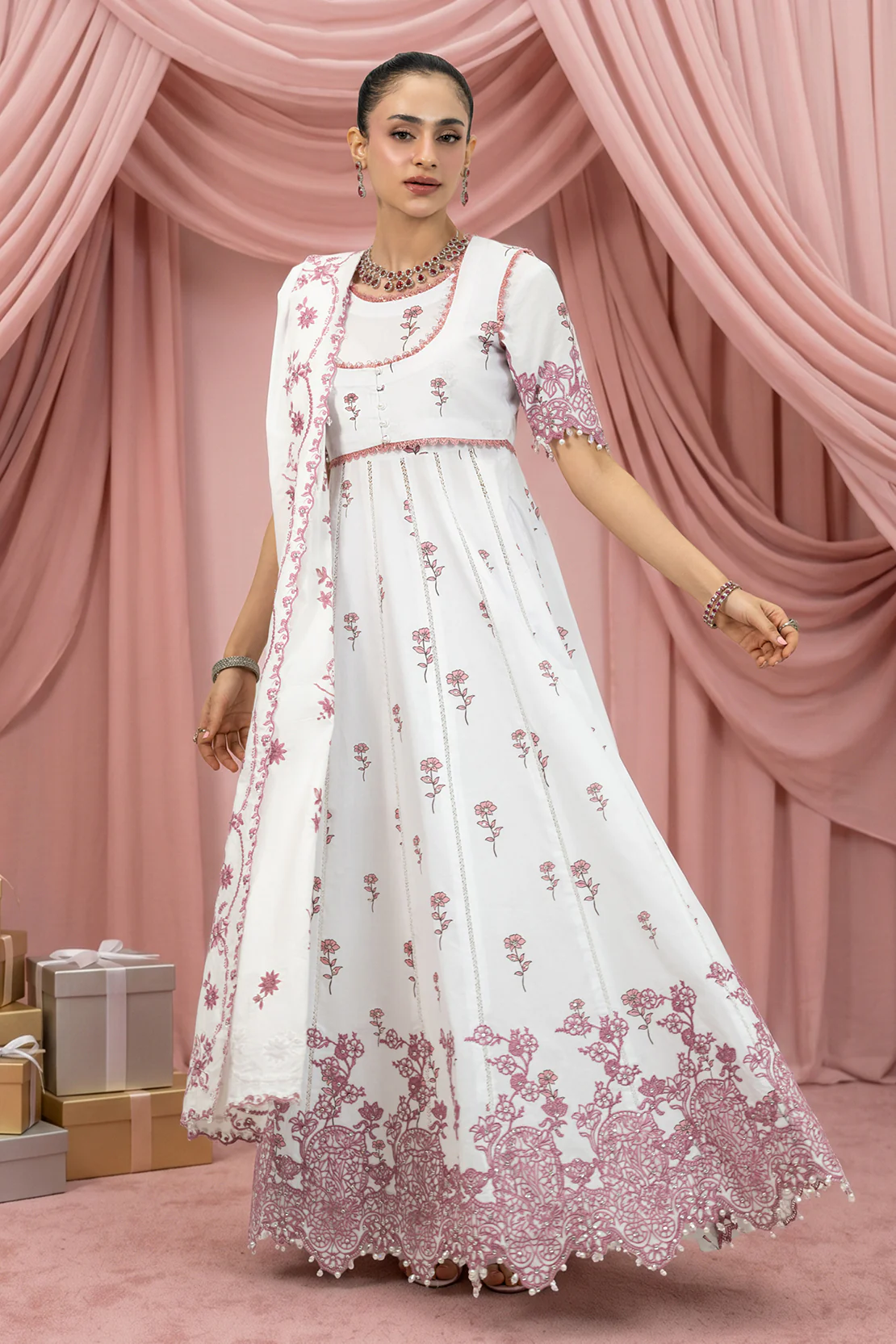 BLUSH BERRY 3PC LAWN EID FESTIVE PRET - Image 2