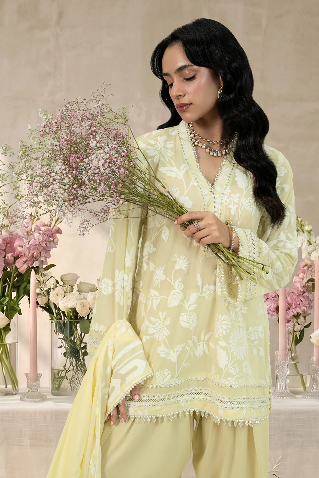 LEMON TOPAZ 3PC LAWN EID FESTIVE PRET - Image 3