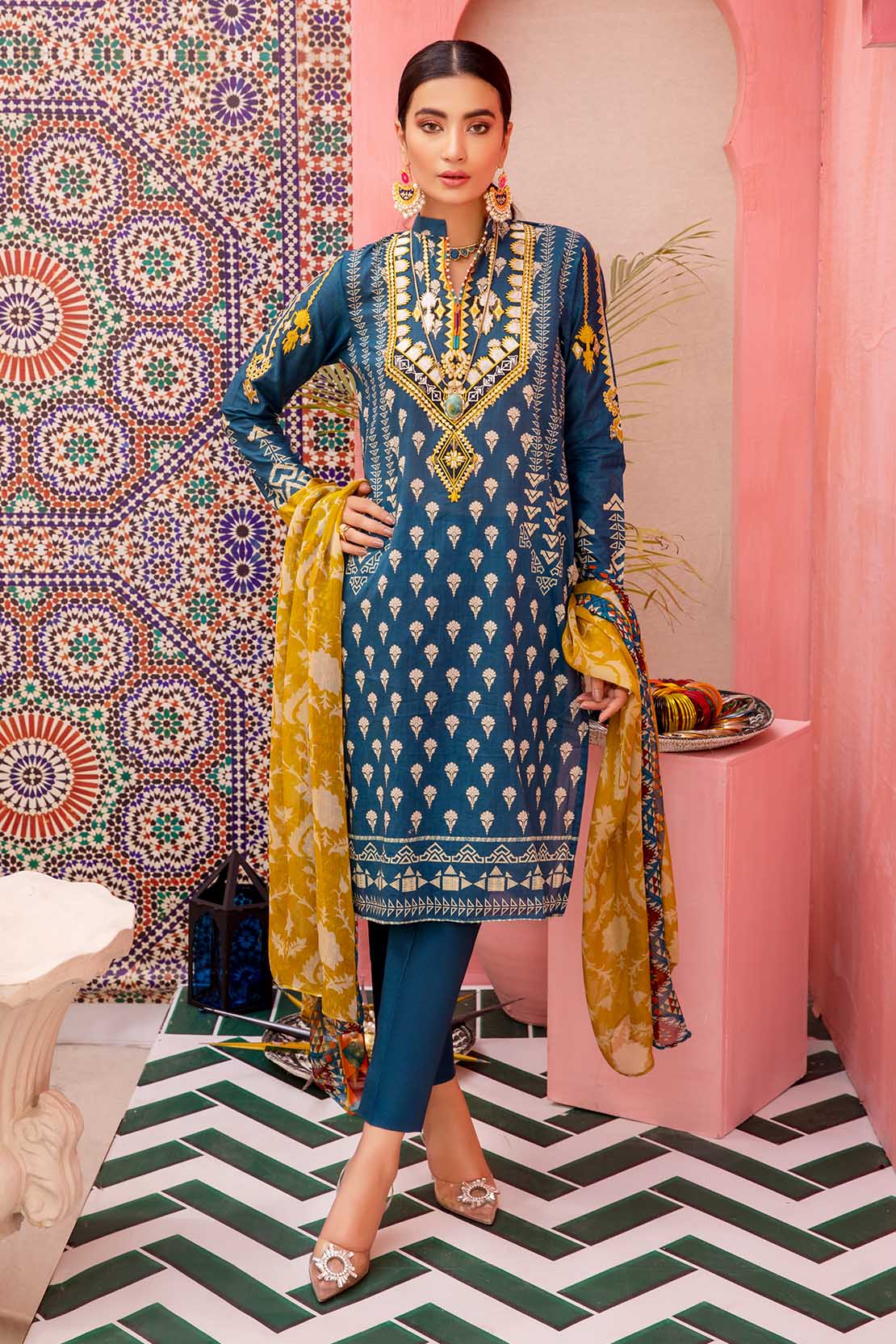 Shirt Dupatta Trouser