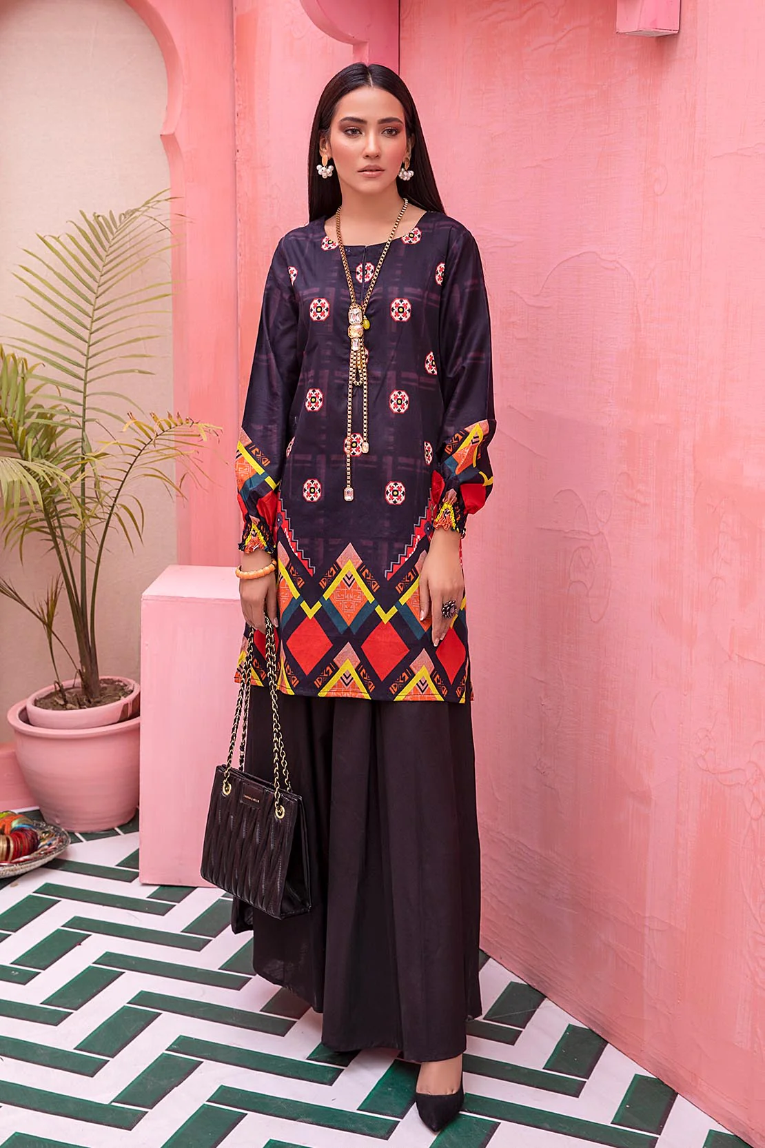 Printed Fusion Kurti