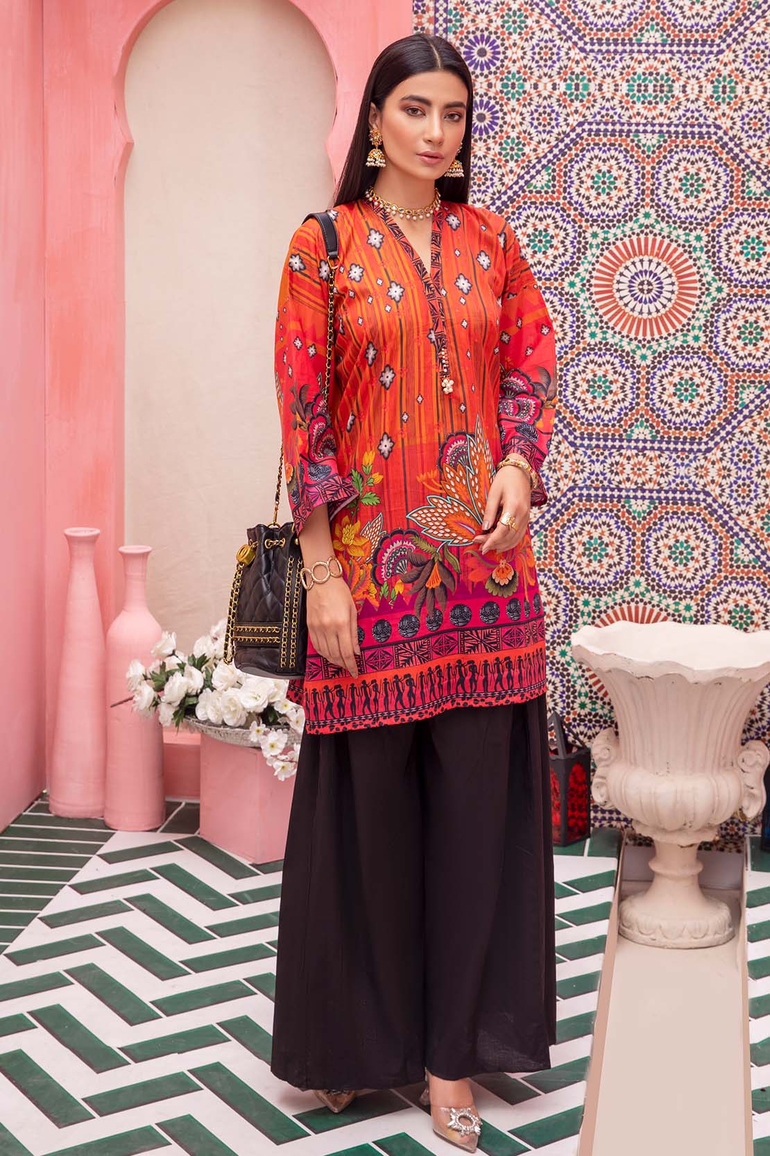Printed Fusion Kurti