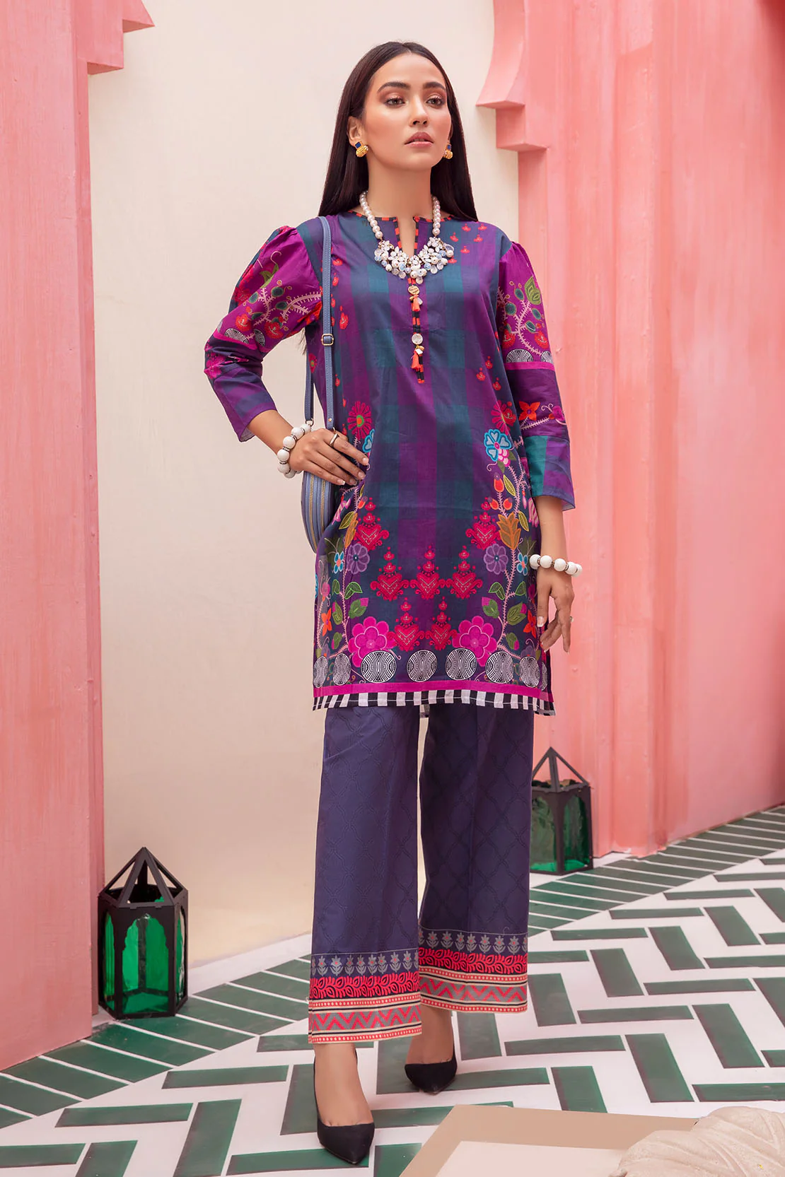 Printed Fusion Kurti - Image 4