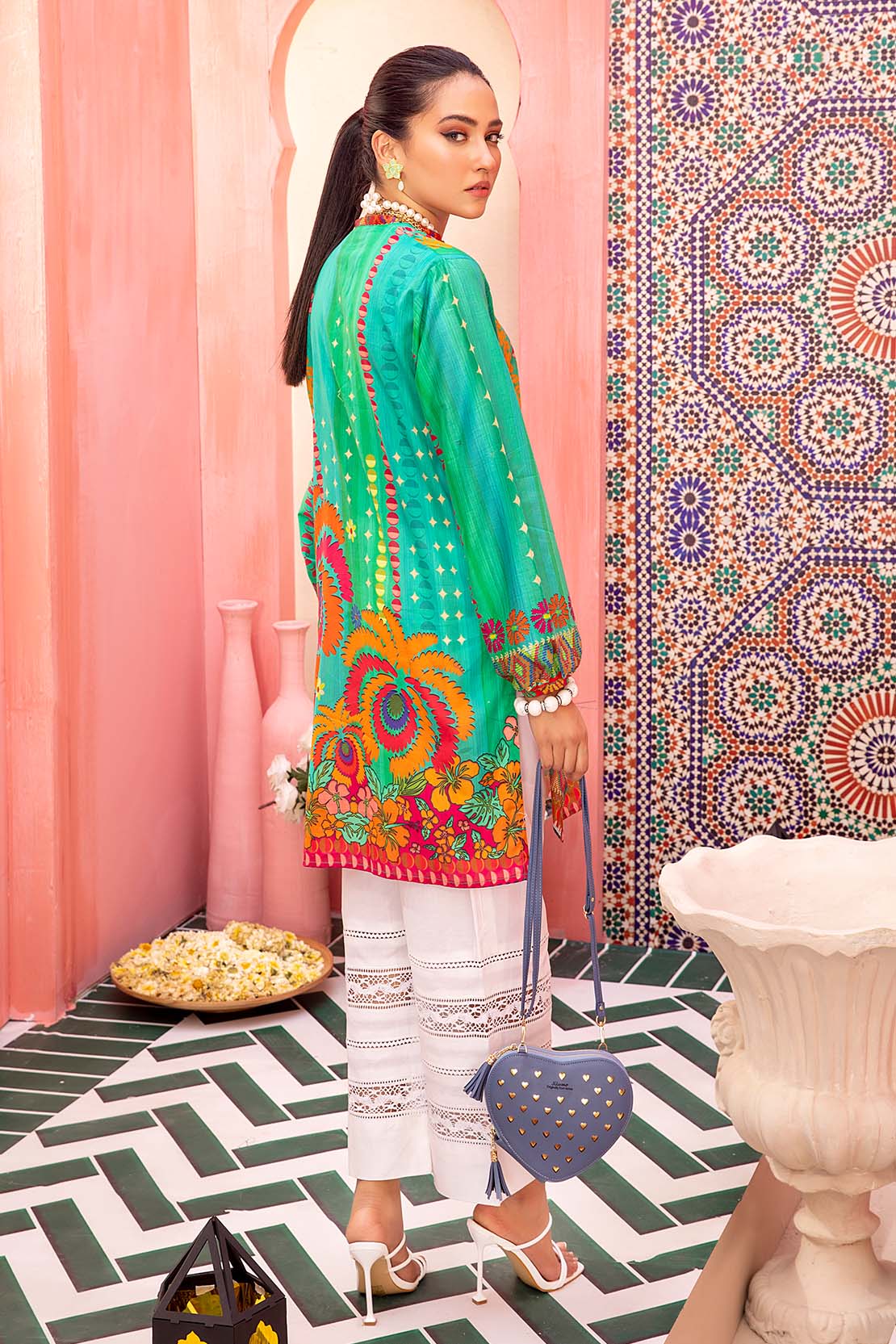 Printed Fusion Kurti - Image 2