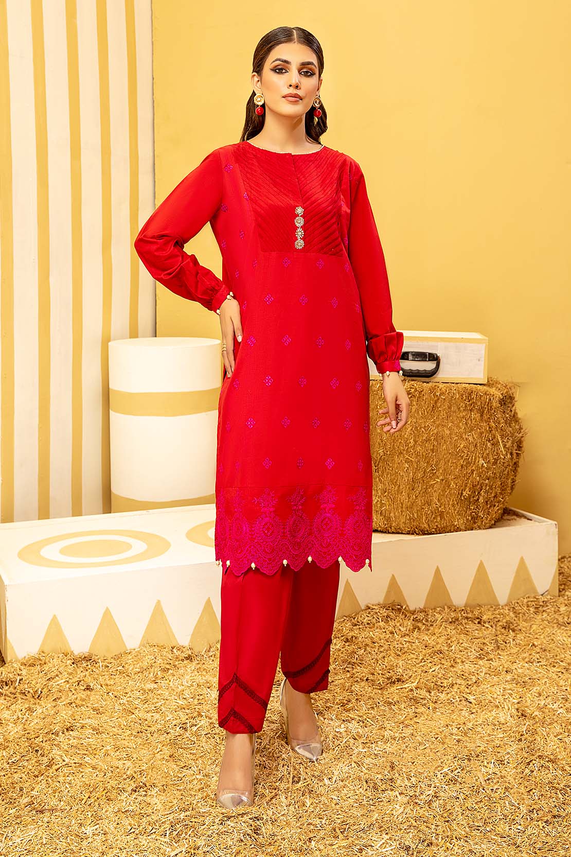 Solid Embroidered Shirt