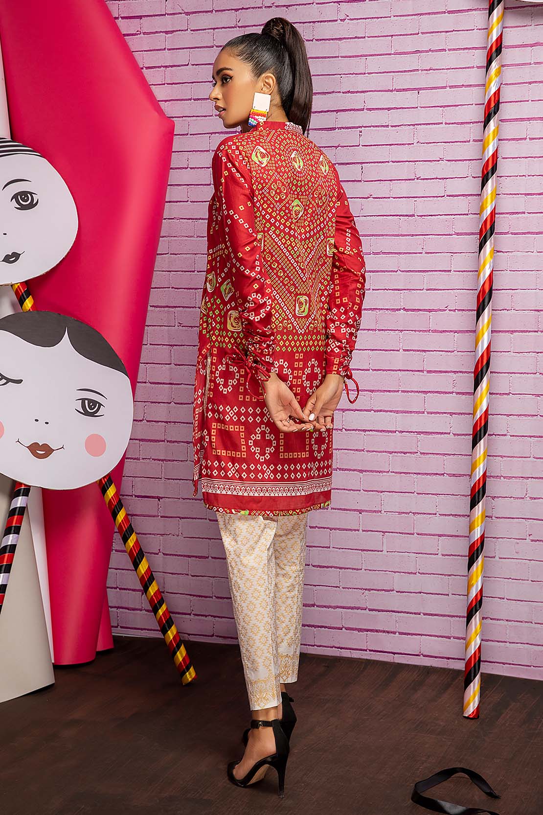 Printed Fusion Kurti - Image 2