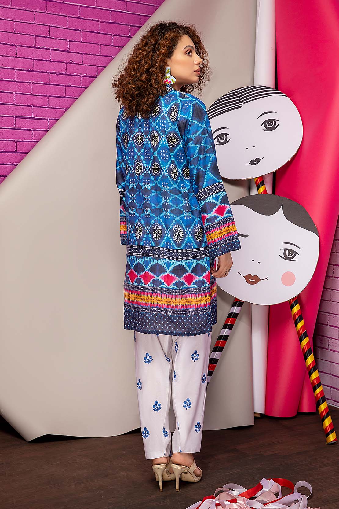 Printed Fusion Kurti - Image 2
