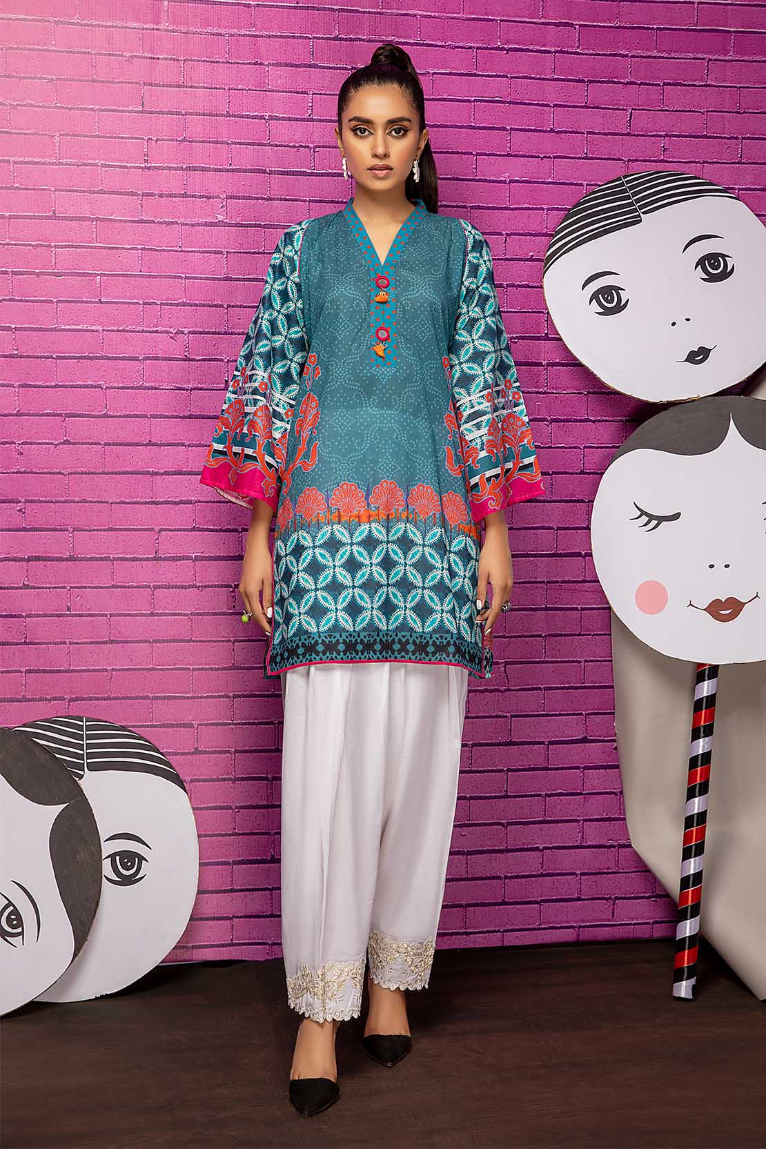 Printed Fusion Kurti