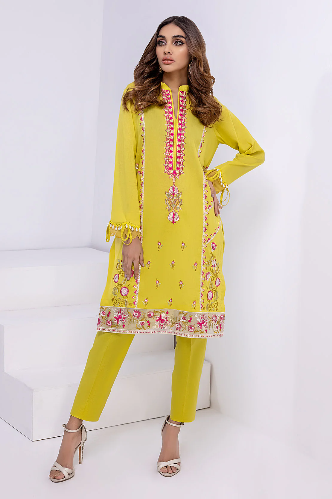 Solid Embroidered Shirt - Image 3