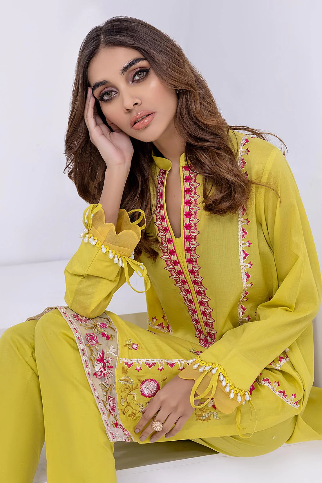 Solid Embroidered Shirt - Image 7