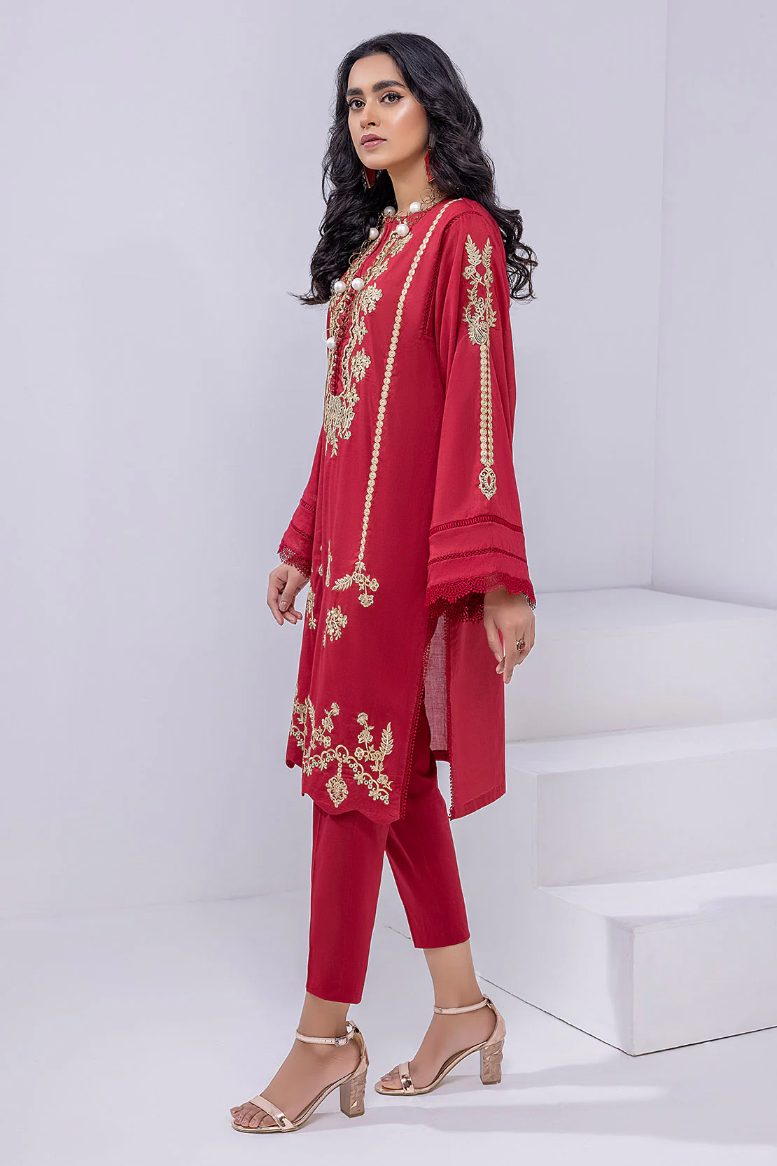 Solid Embroidered Shirt - Image 3