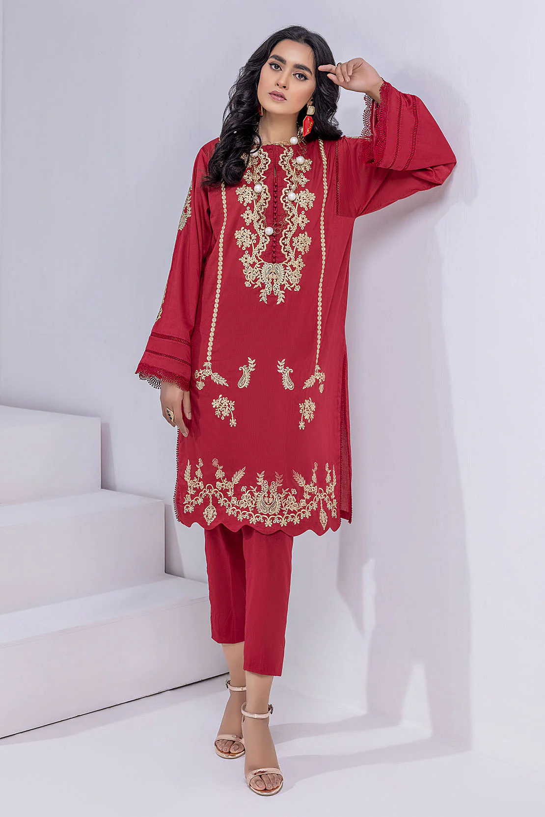 Solid Embroidered Shirt - Image 4